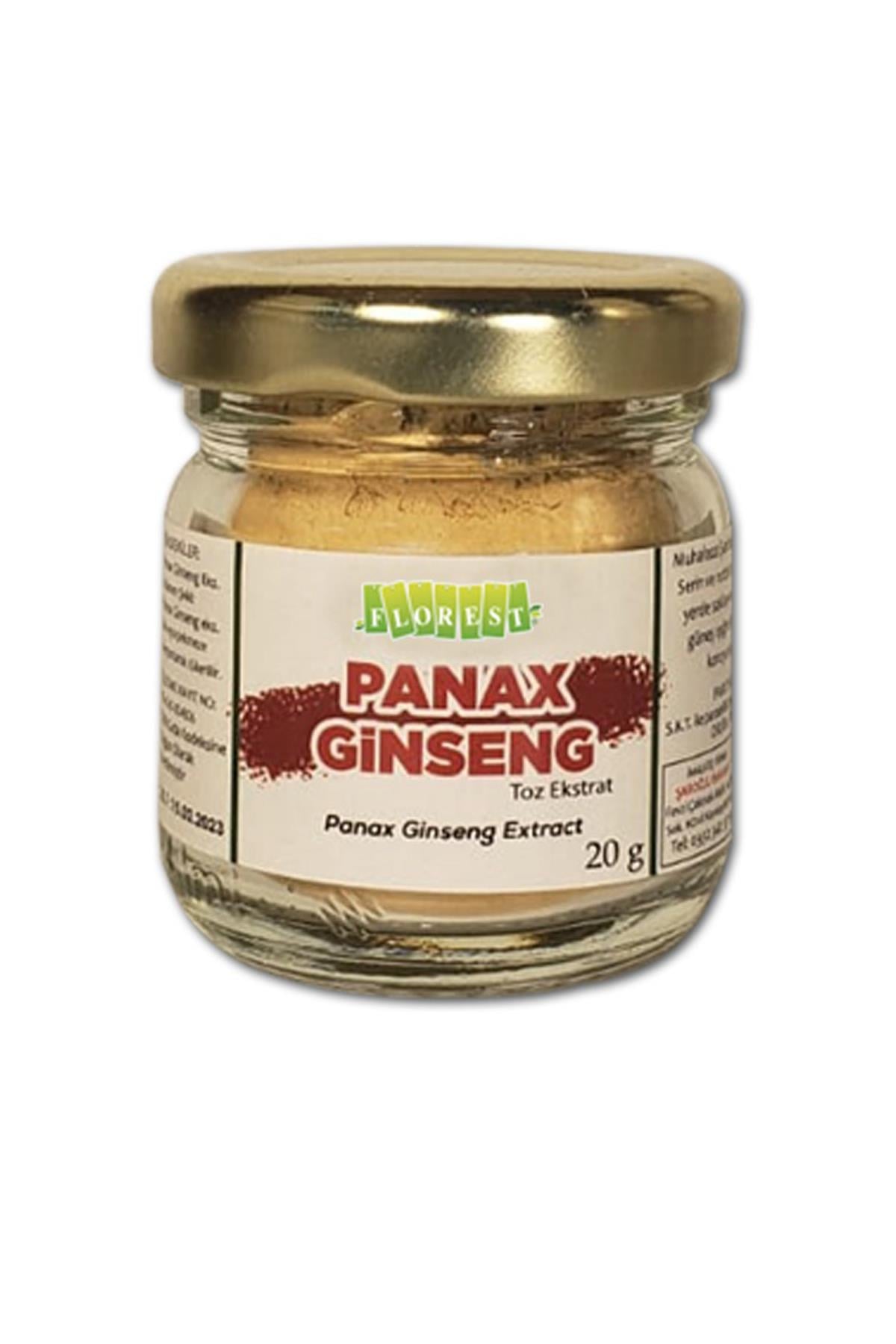 Saf Ginseng Toz Ekstrakt 20 Gr Panax Ginseng Extract Florest
