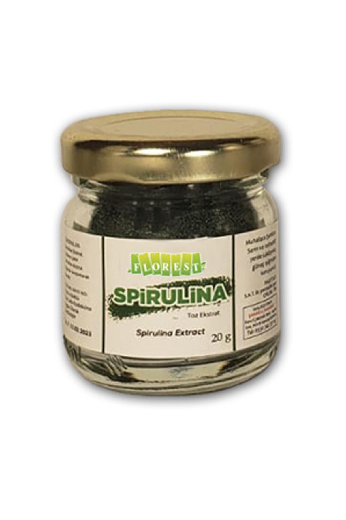 Saf Spirulina Toz Ekstrakt 20 Gr. Yosun Tozu Extract Florest