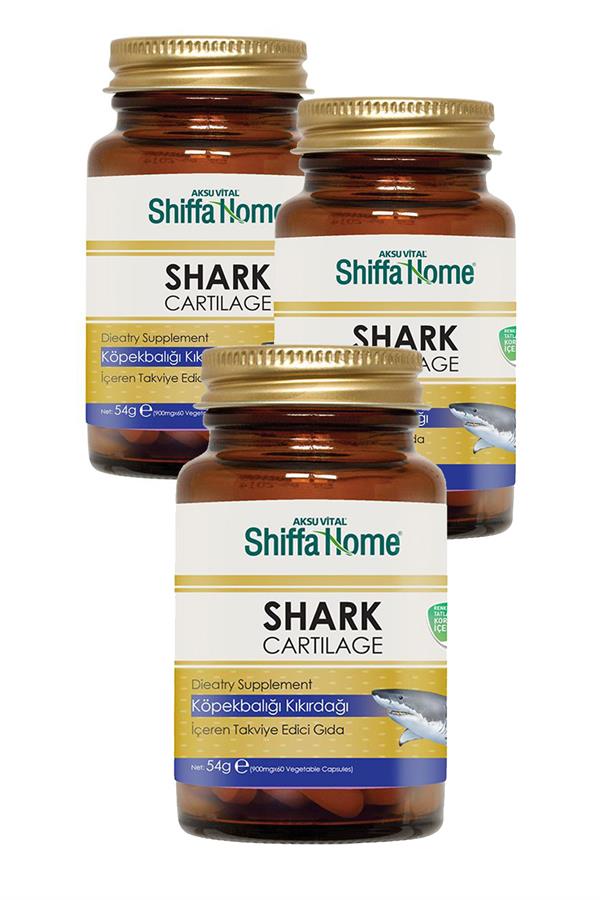 3 Kutu Shiffa Home Köpekbalığı Kıkırdağı Kapsül 900 mg x 60 Kapsül Köpek Balığı Kıkırdağı