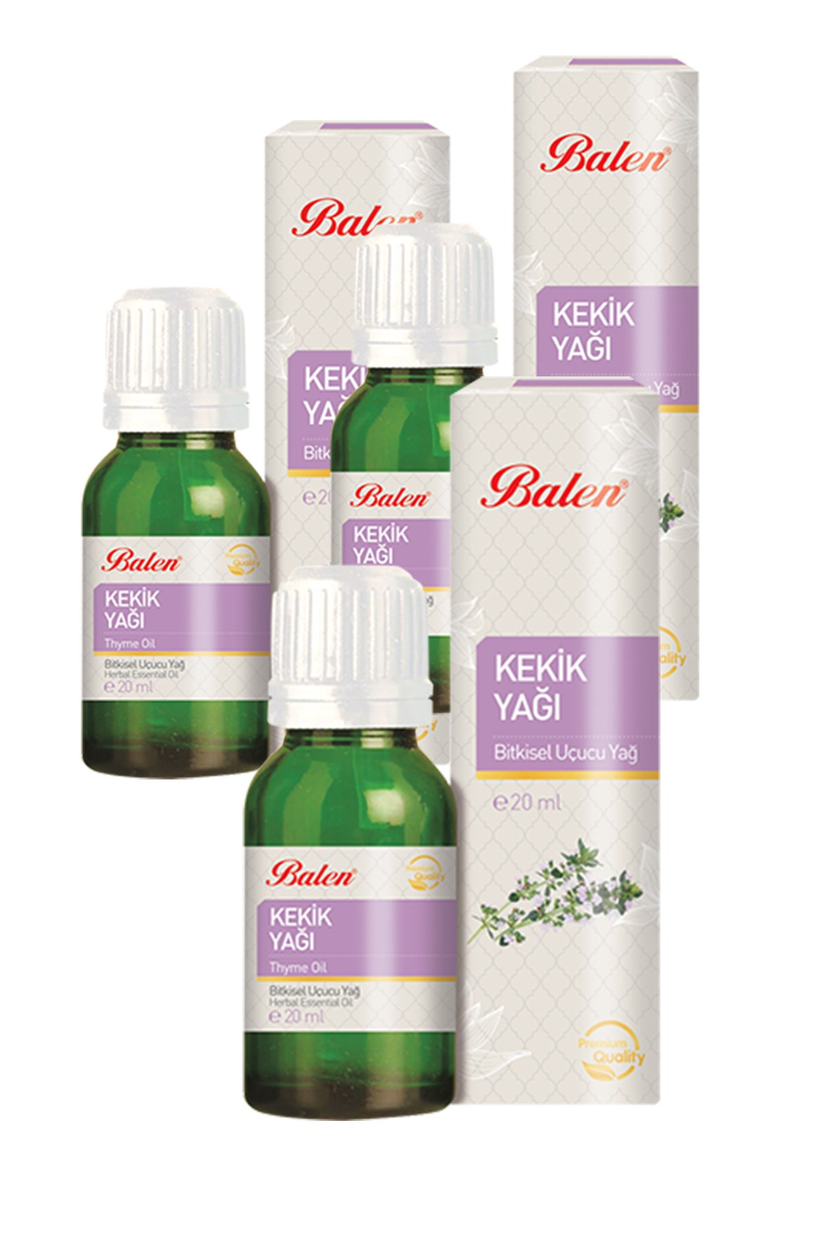 3 Kutu Balen Kekik Yağı 20 Ml Bitkisel Uçucu Yağ