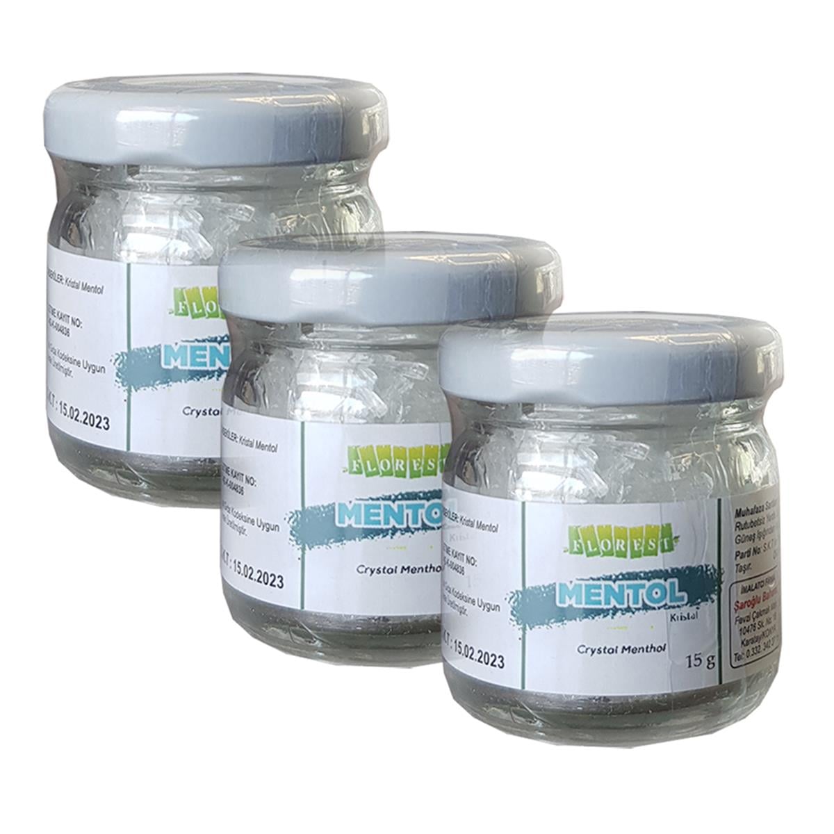 3 Kutu Florest Kristal Mentol 15 Gr Menthol