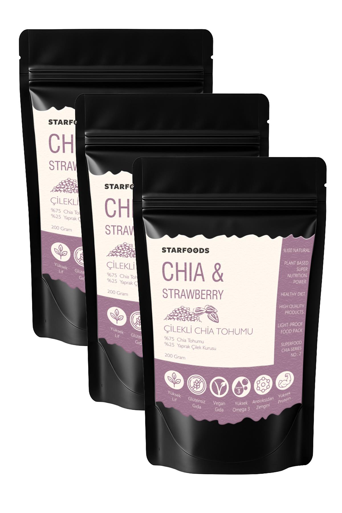Chia Tohumu & Yaprak Çilek Paraguay Chia Tohumu Çilekli Chia Seeds & Strawberry Chia Series No: 2