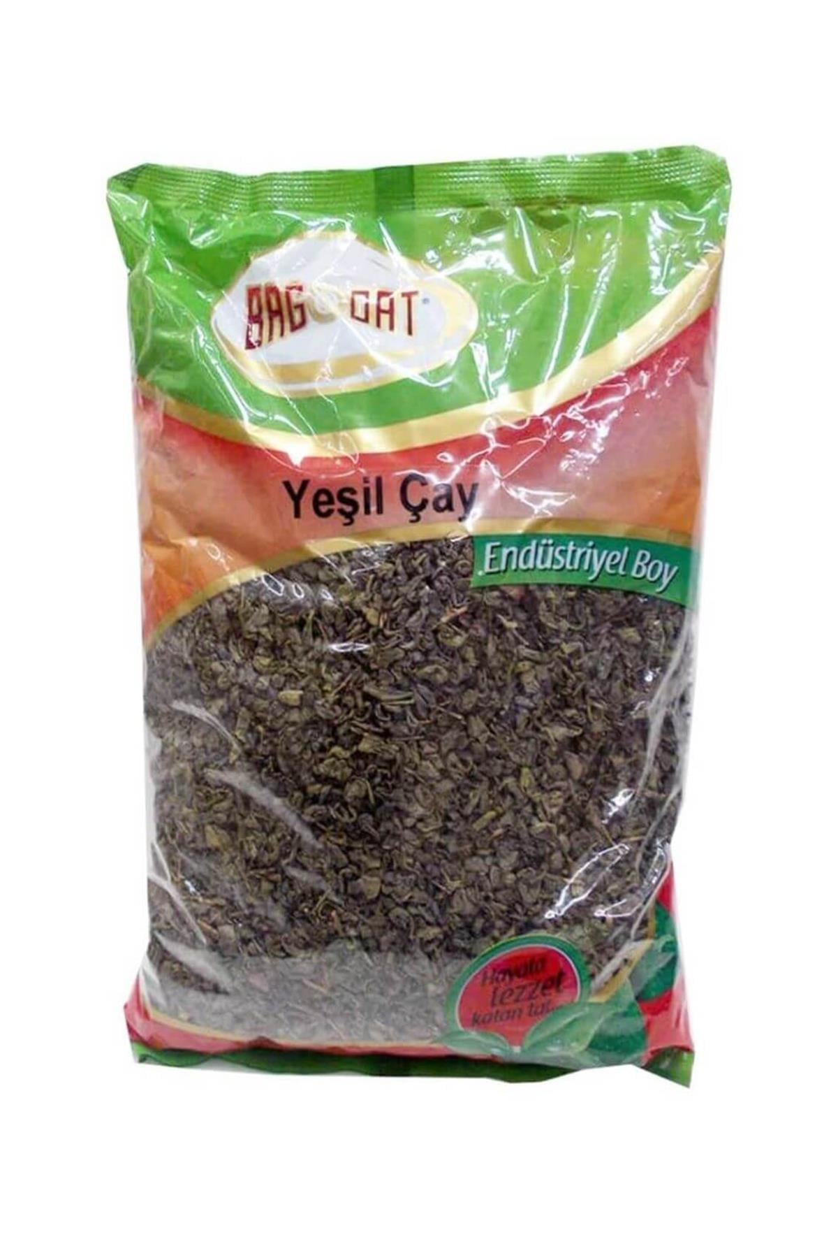 Bağdat Baharat Yeşil Çay Yaprak 1 Kg Endüstriyel Boy Yaprak Yeşilçay