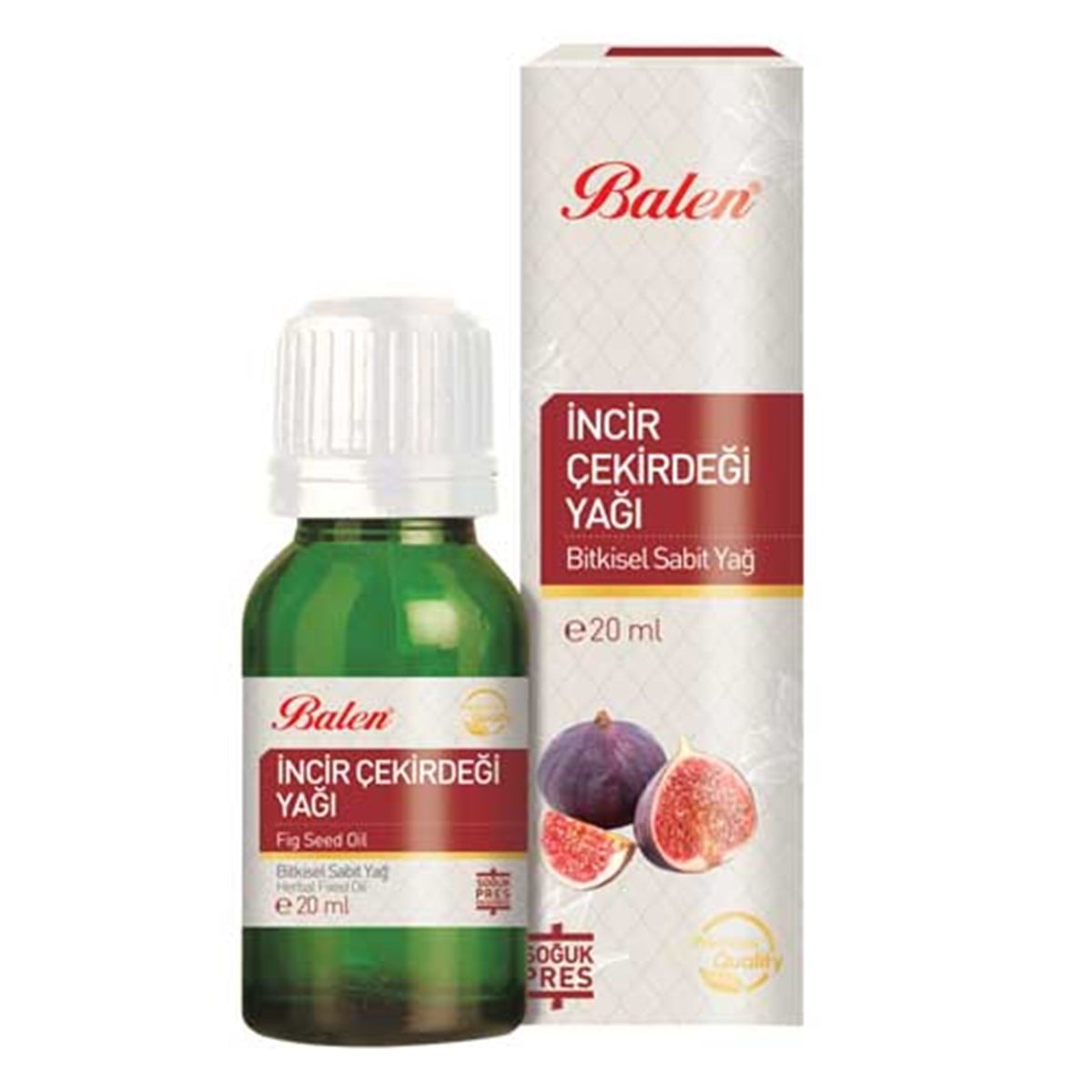 Balen İncir Çekirdeği Yağı Doğal Bitkisel Sabit Yağ Soğuk Pres 20 Ml İçilebilir
