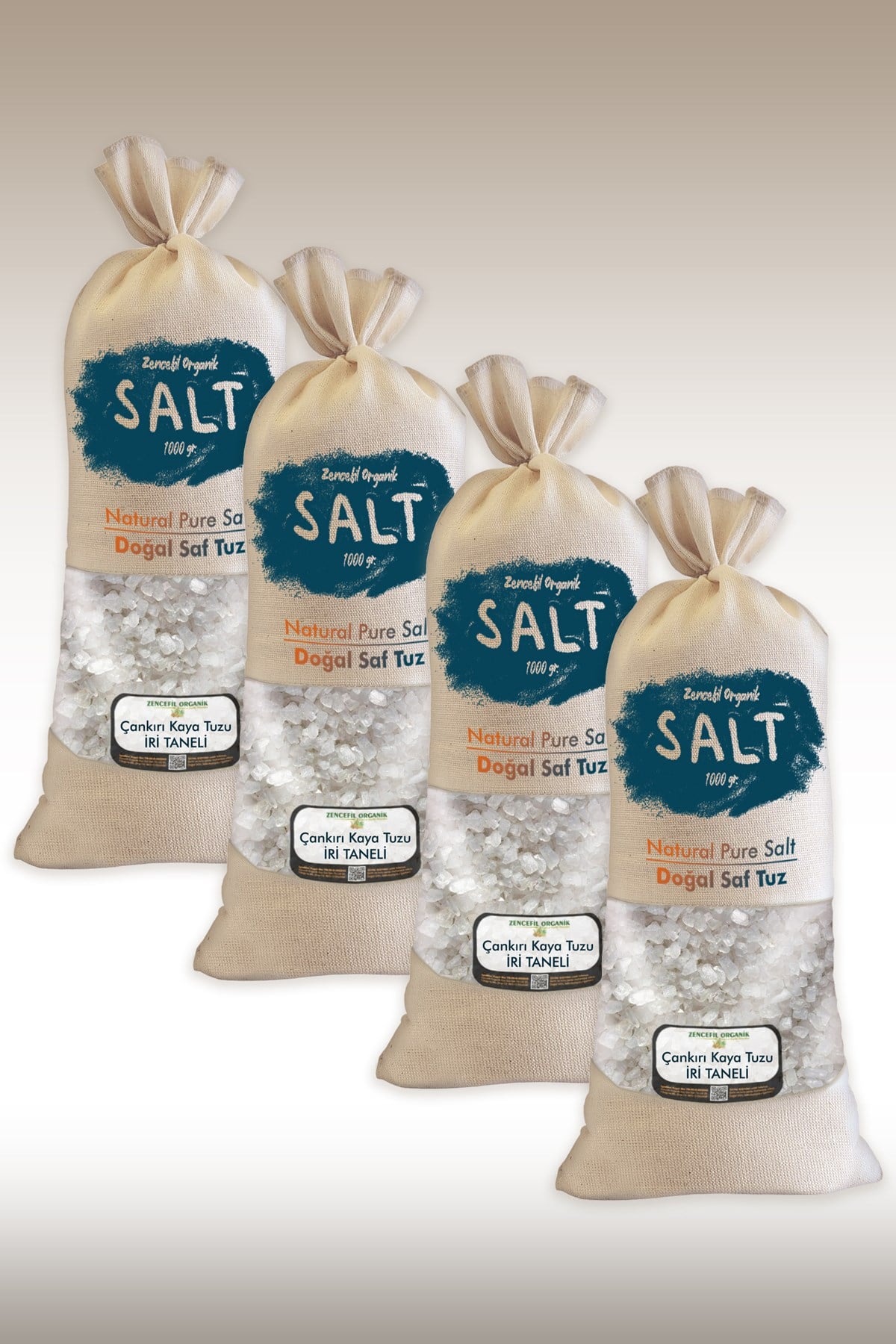 Çankırı Tuzu 4 Kg. Bez Torbada İri Taneli Çankırı Tuz 4 Adet