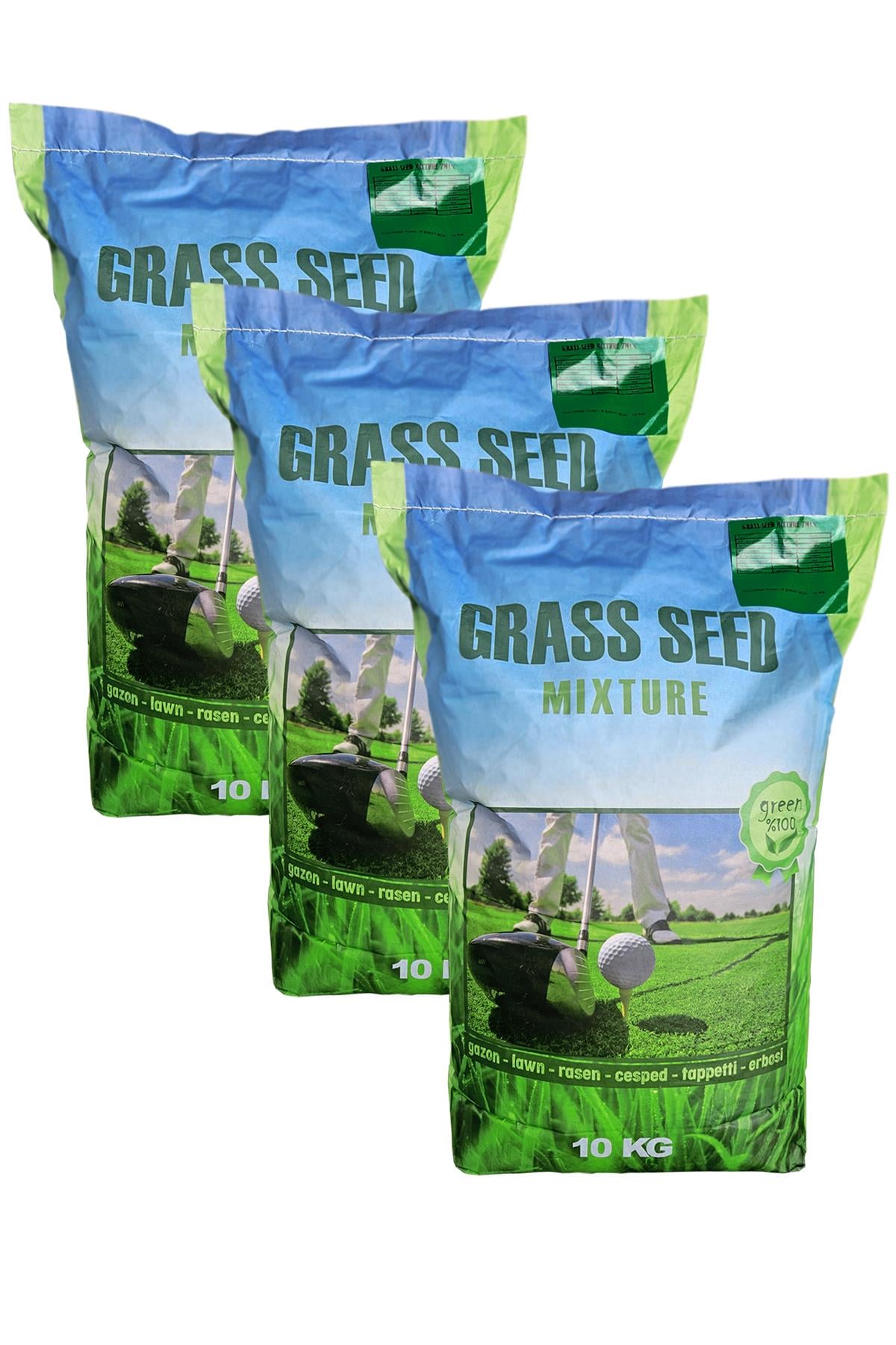 Çim Tohumu 30 Kg. ( 3 Çuval ) 7 Karışım İthal Çim Tohumu 7M Açılmamış Orijinal Çuvalında Grass Seed