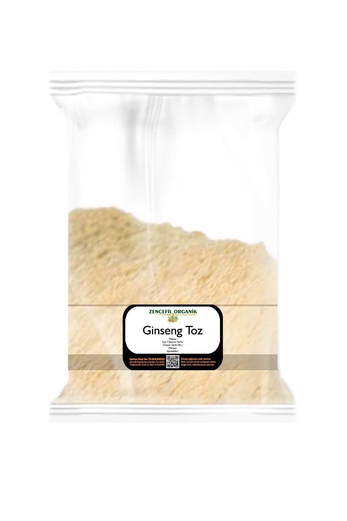 Ginseng Saf Ekstraktı Kore Ginsengi Toz
