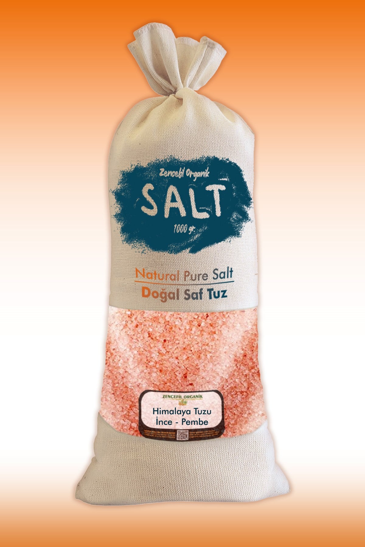 Himalaya Tuzu 1 Kg. Bez Torbada İnce Çekim Pembe Renk