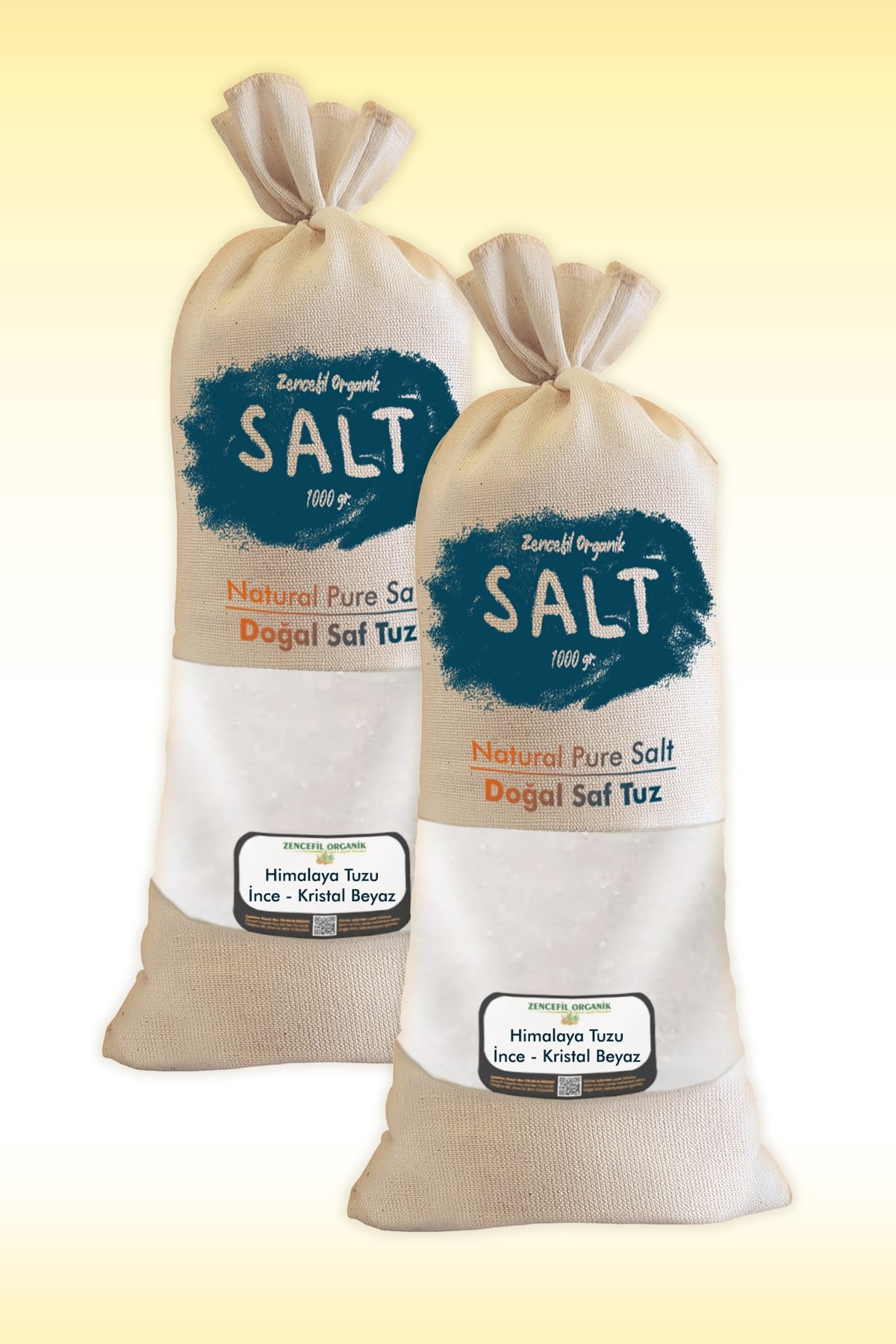 Himalaya Tuzu 2 Kg. Bez Torbada İnce Beyaz Renk