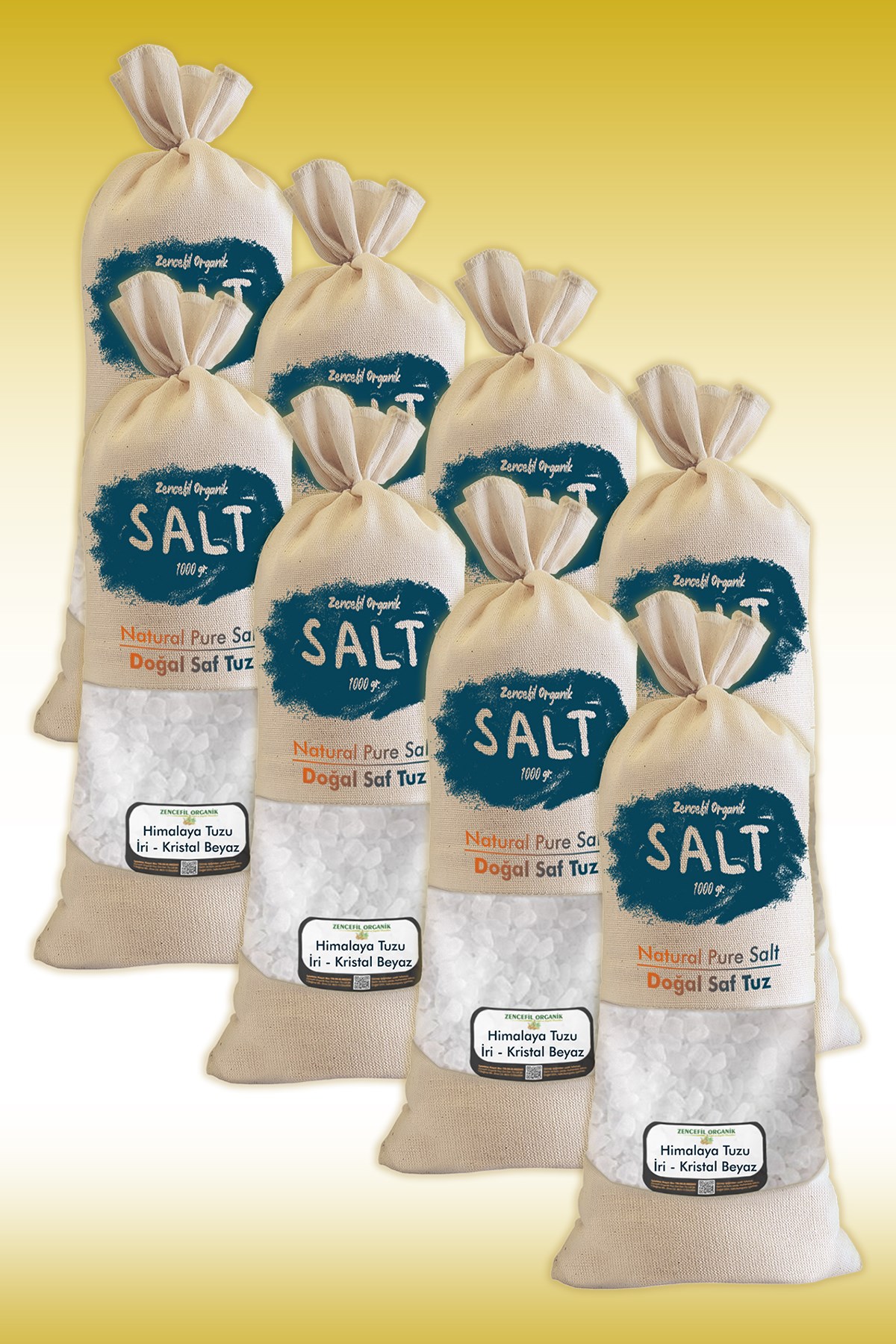 Himalaya Tuzu 8 Kg. Bez Torbada İri Taneli Beyaz Renk