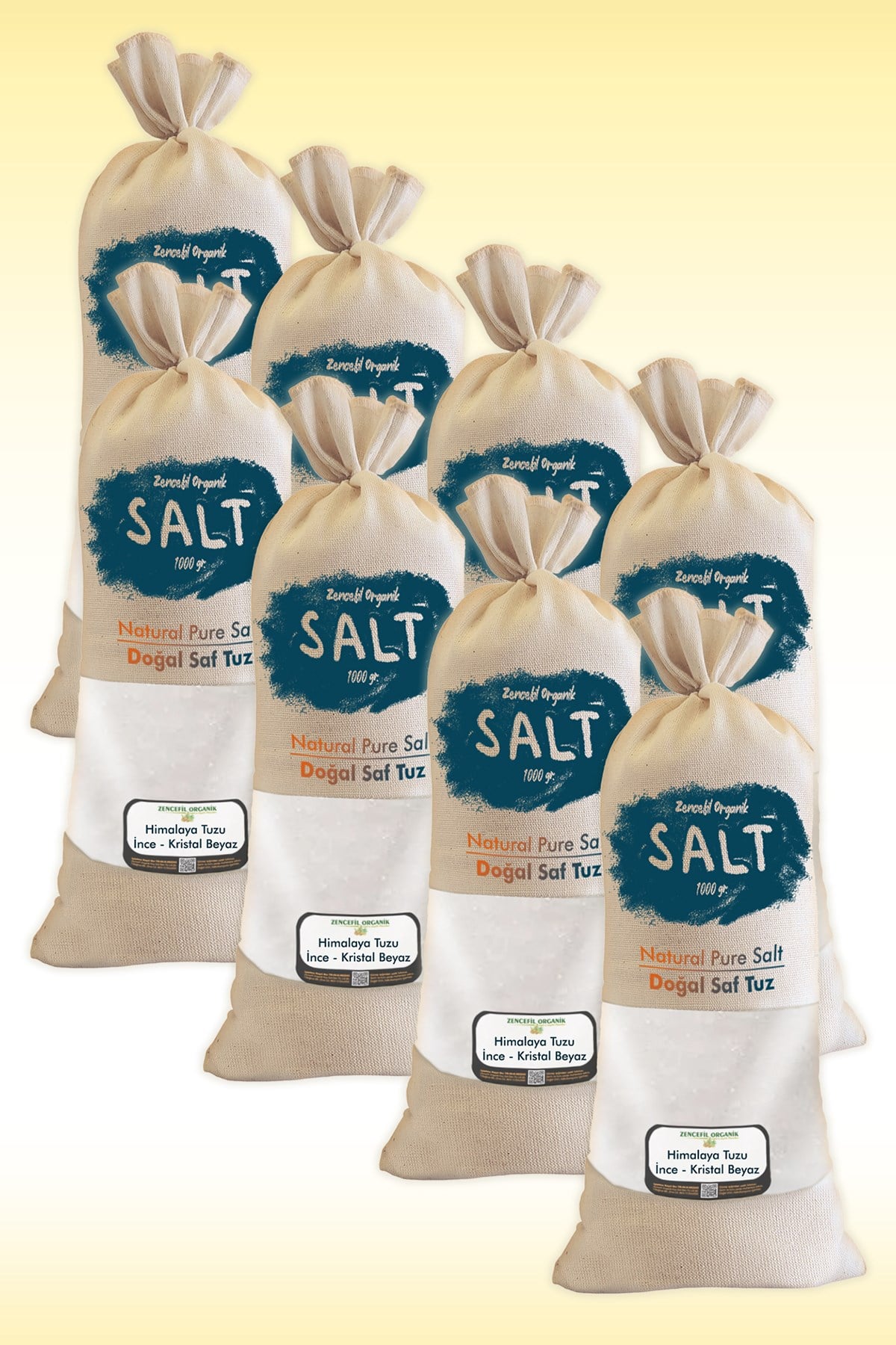 Himalaya Tuzu 8 Kg. Bez Torbada İnce Çekim Beyaz Renk