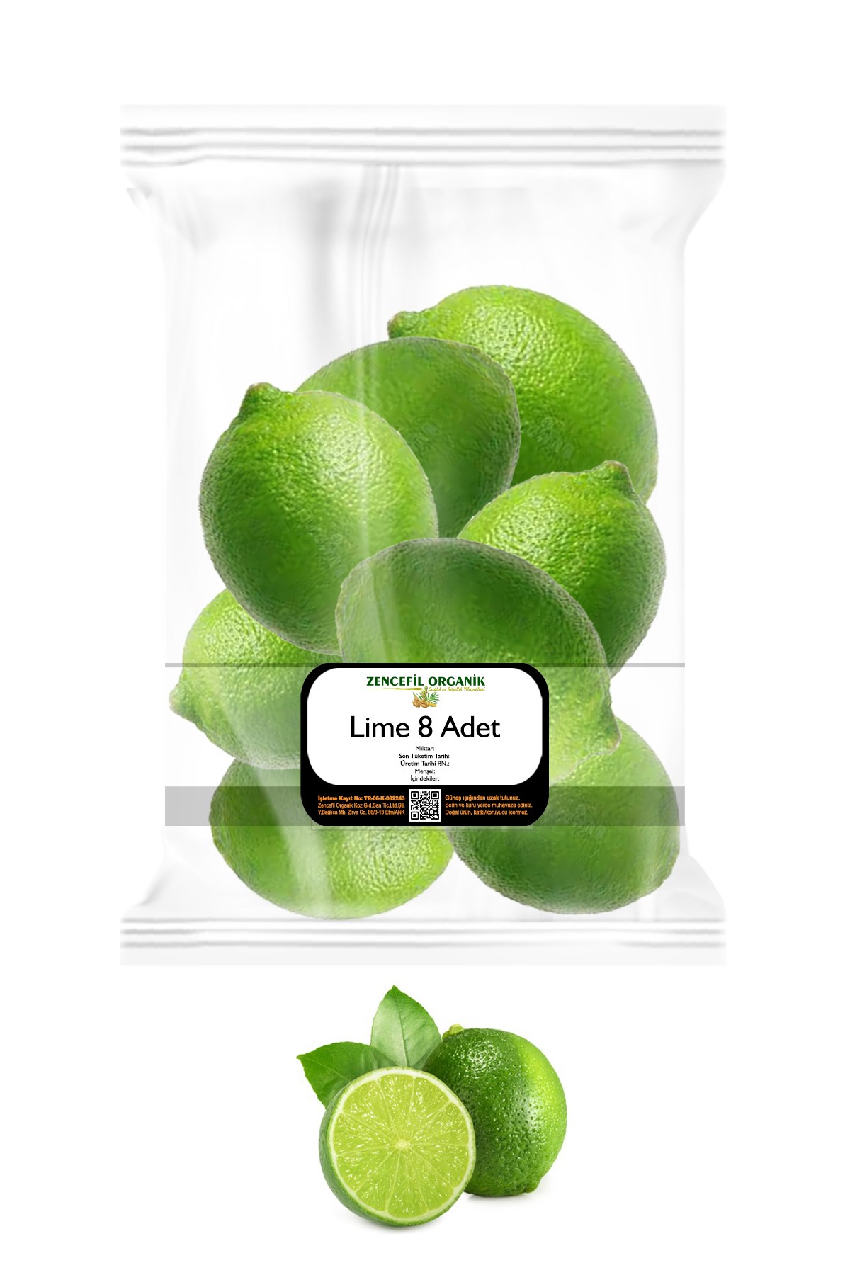 Lime Limon Misket Limonu Orijinal Lime 8 Adet