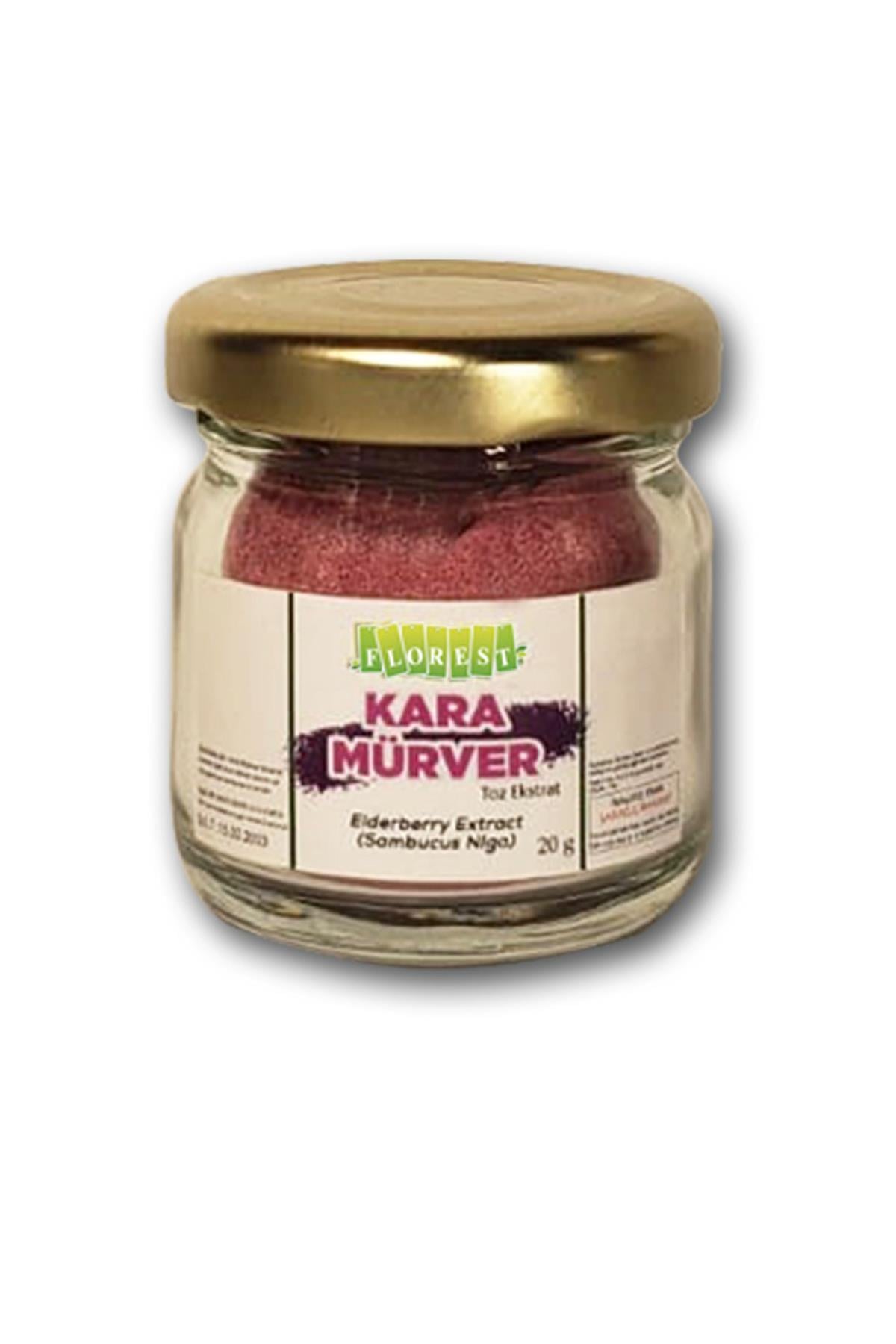 Saf Kara Mürver Toz Ekstrakt 20 Gr. Sambucus Nigra Extract
