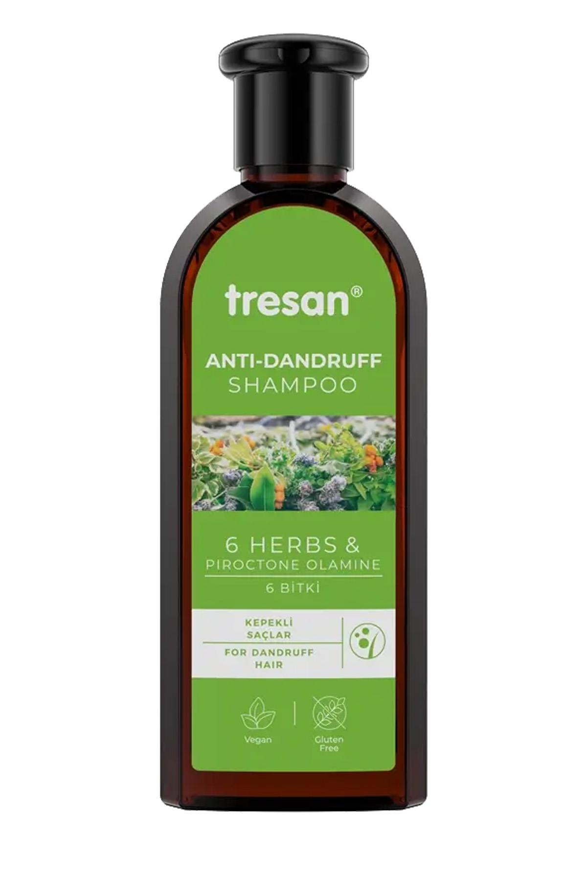 Tresan 6 Bitkili Kepek Şampuanı 300 ML Anti-Dandruff Shampoo