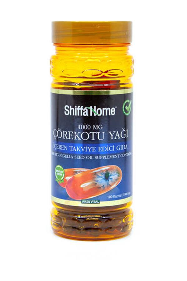Shiffa Home Çörekotu Yağı Kapsül 1000 mg x 100 Softjel Çörek Otu Kapsülü