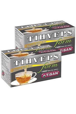 2 Kutu Tisan Tihveps Form Bitki Çayı Kayısılı Form Çay