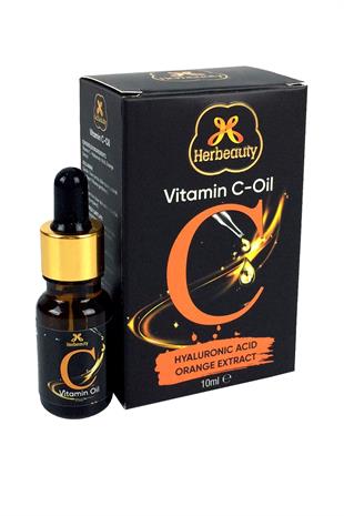 Herbeauty Vitamin C - Oil 10 ml Hyalüronik Asit Portakal Ekstraktlı C Vitamini Yağı Herbauty