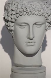 Antik Hermes Kafası Beton El Yapımı Büst Saksı