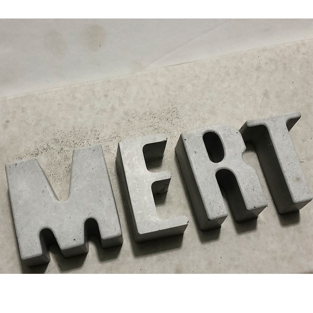 Beton İsimlikler - Harfler