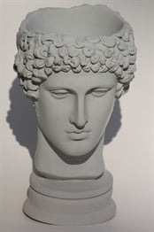 Antik Hermes Kafası Beton El Yapımı Büst Saksı