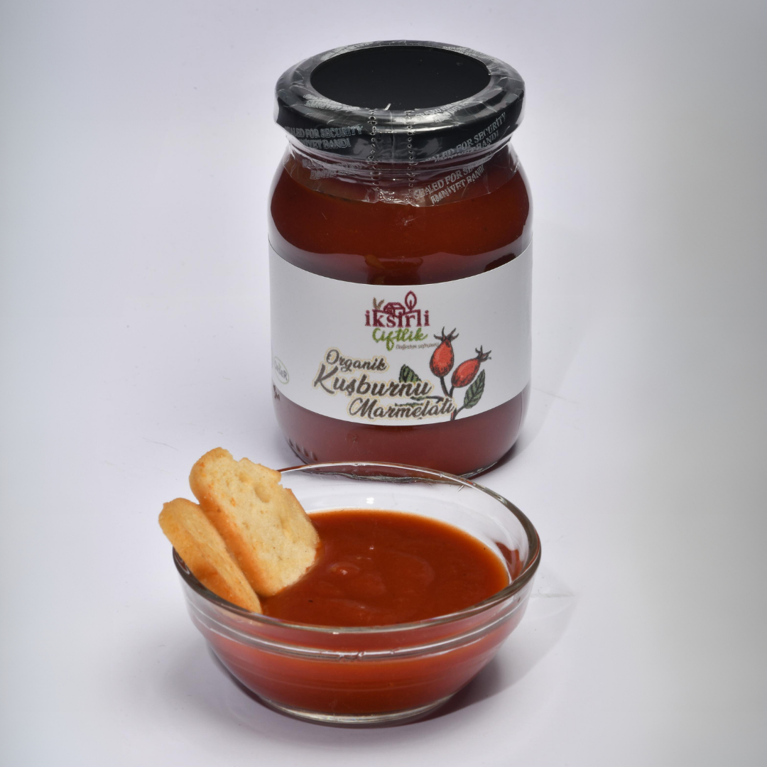 Organik Kuşburnu Marmelatı 190 g (Organik elma suyu konsantreli)