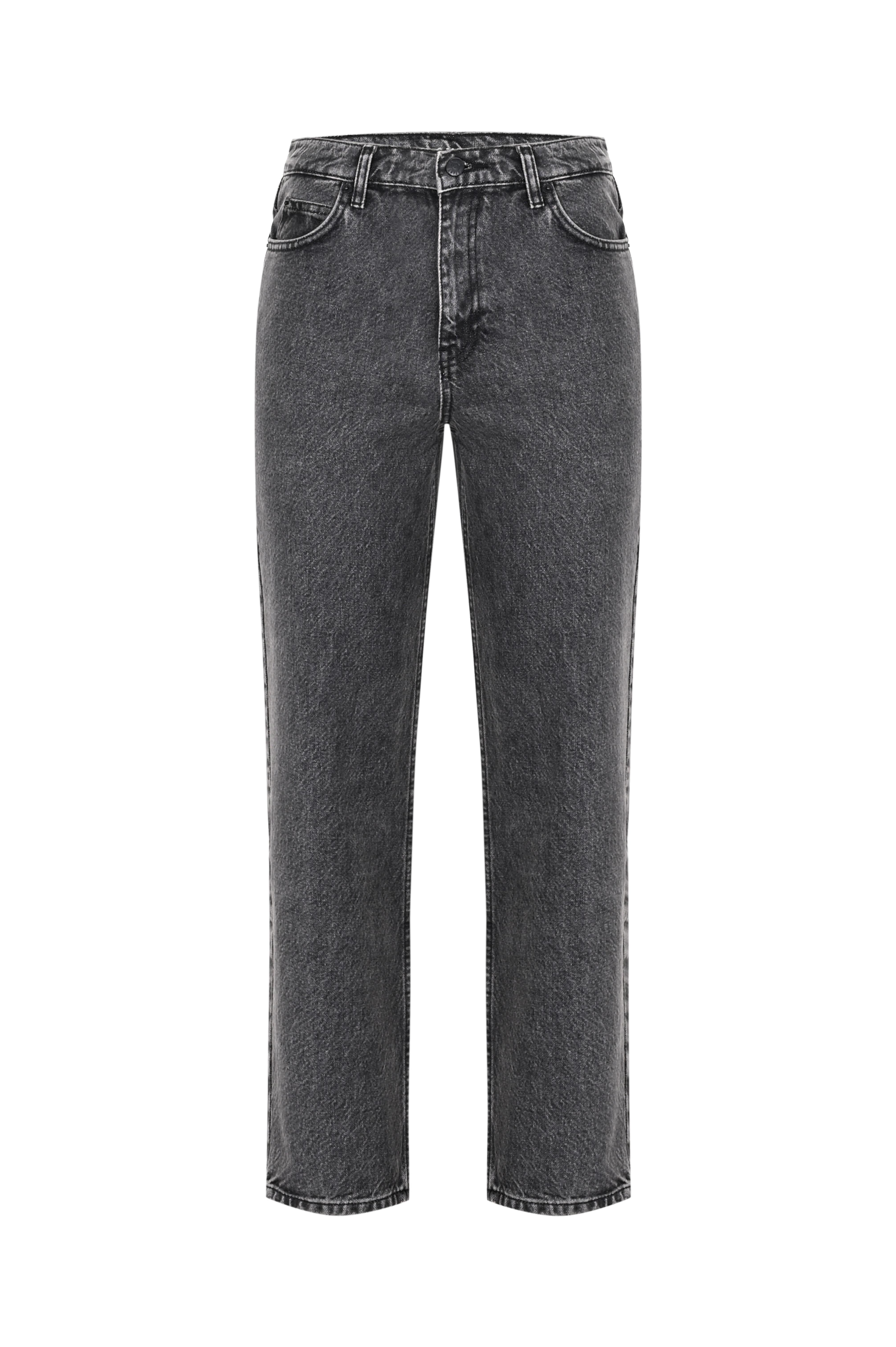 Antrasit Vintage High Waist Jean