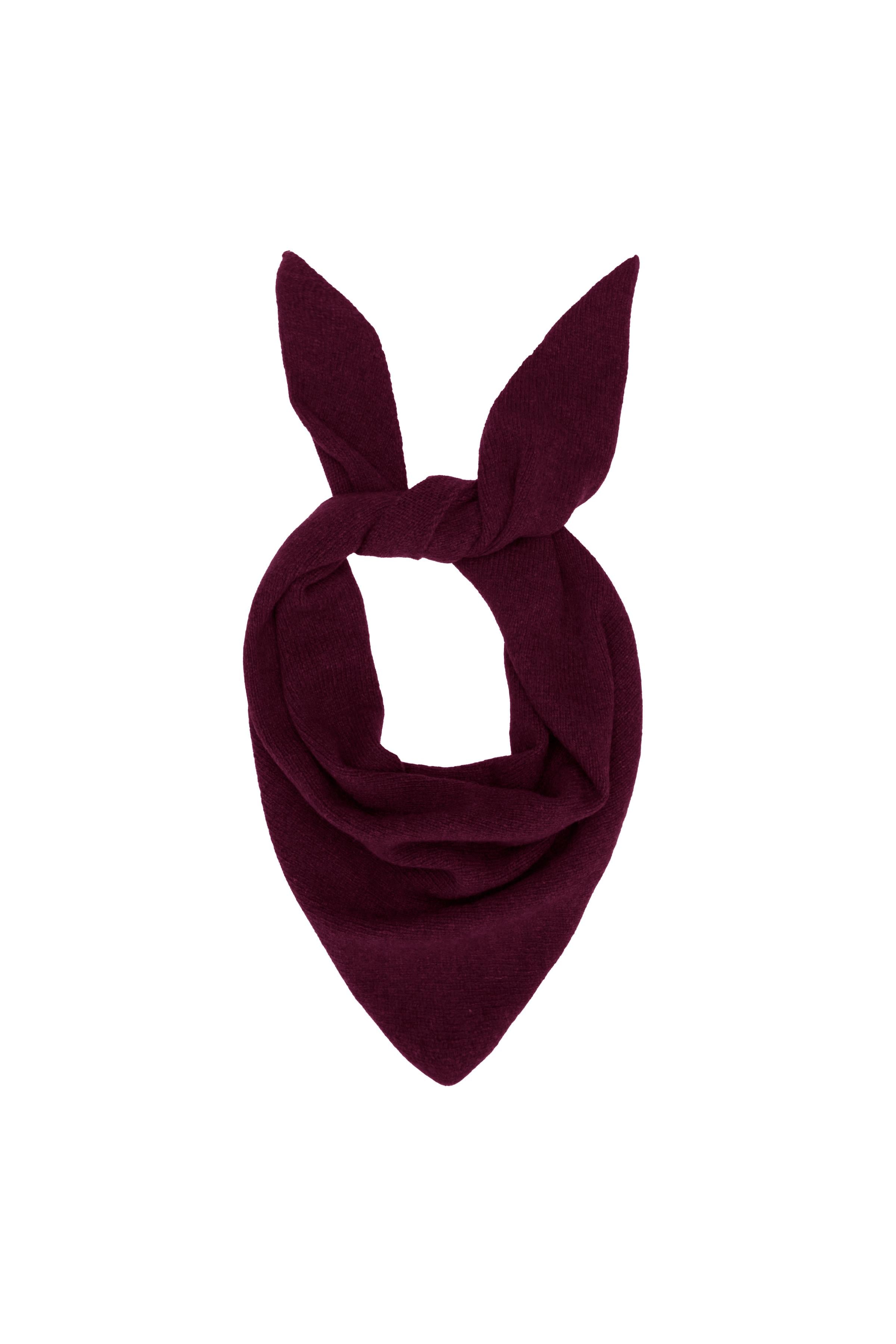 Bordo %100 Kaşmir Bandana Fular
