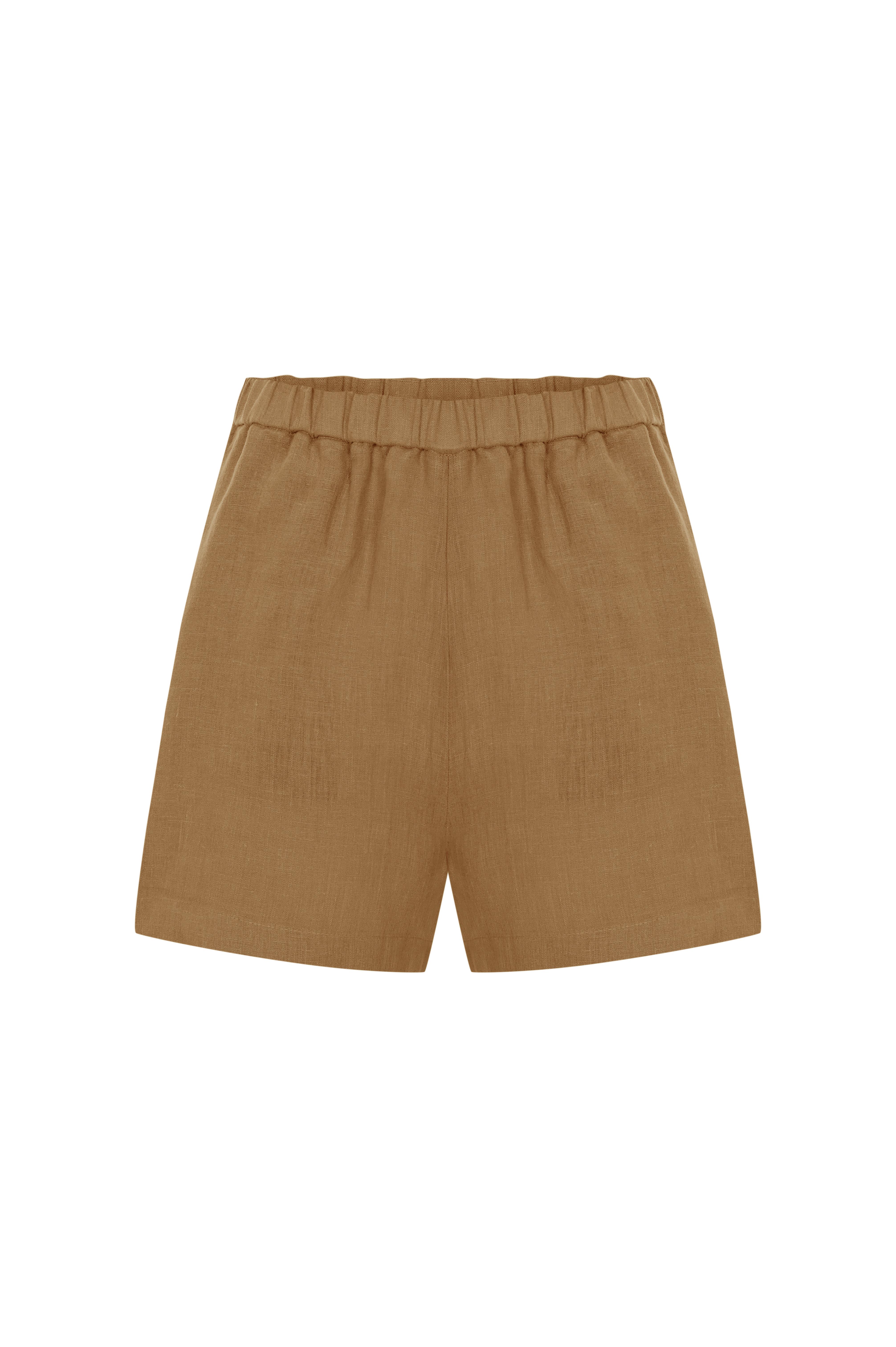 Camel Keten Şort