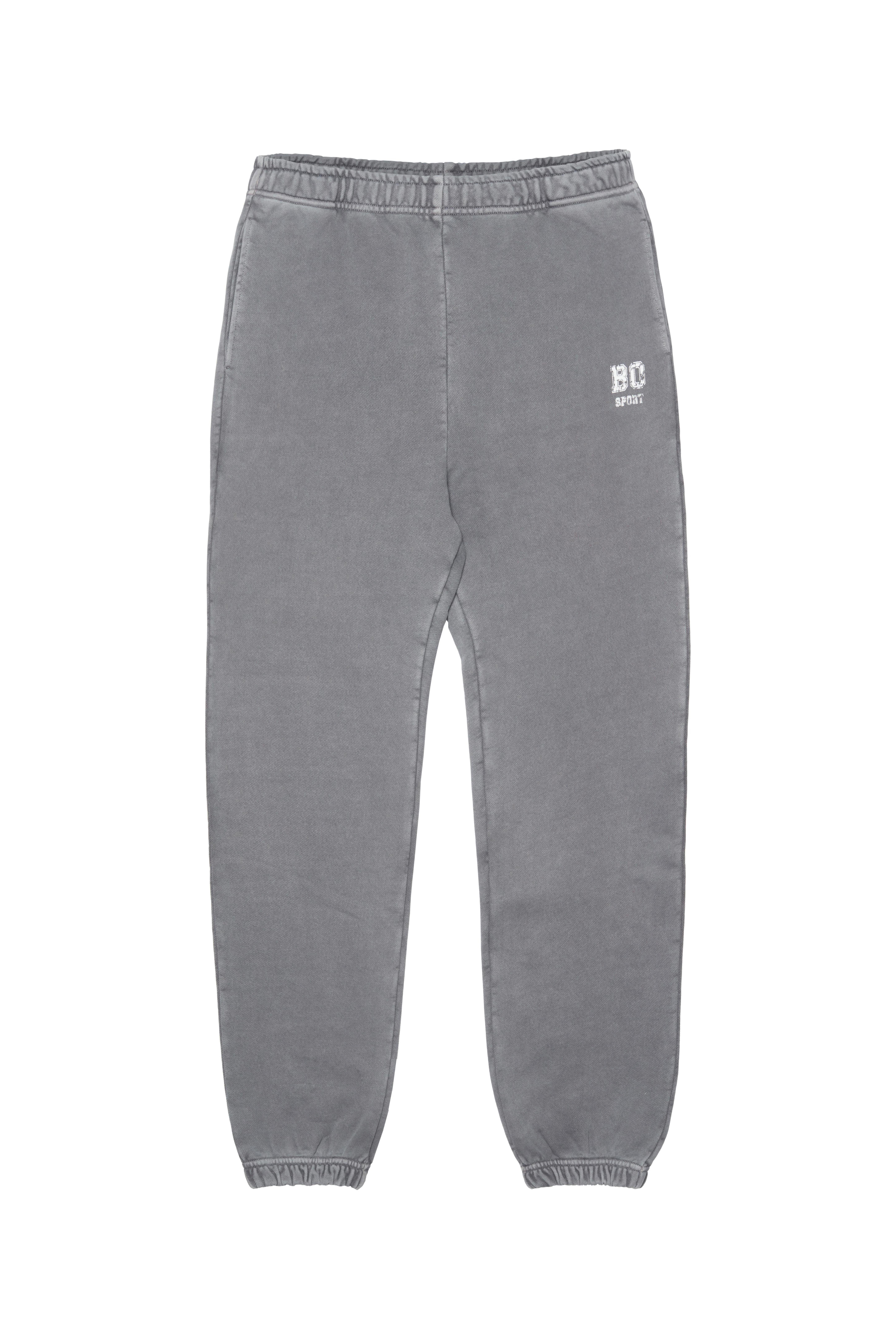 Gri BO Sports Paçası Lastikli Yıkamalı Sweatpants