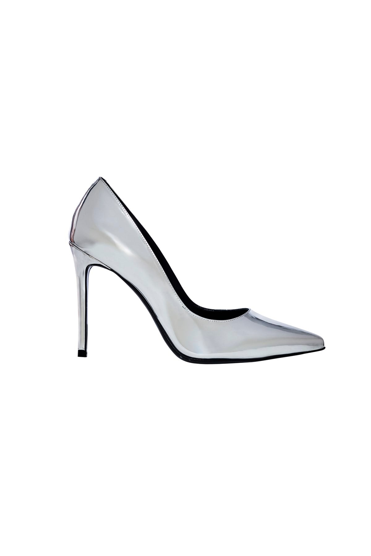 Gümüş Aynalı Carrie Klasik Stiletto