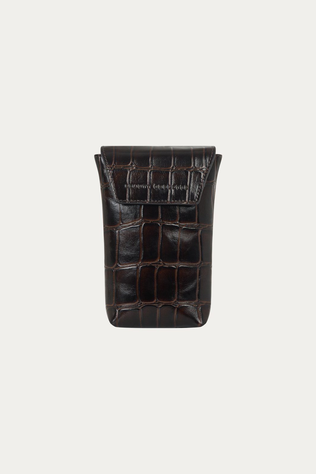 Kahve Kroko Mini Çapraz Askılı Çanta