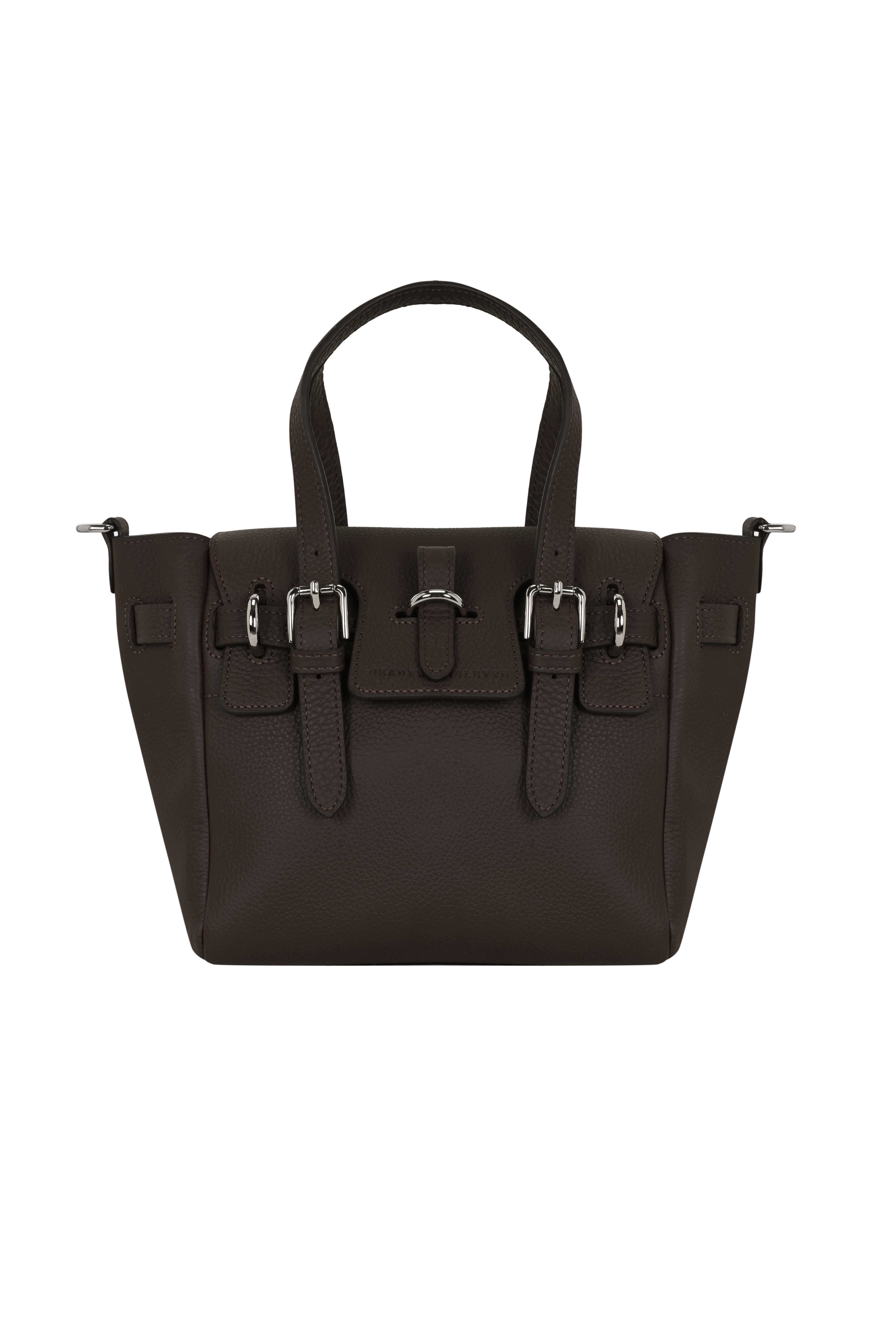 Kahverengi Gabrielle Floater Mini Bag Silver