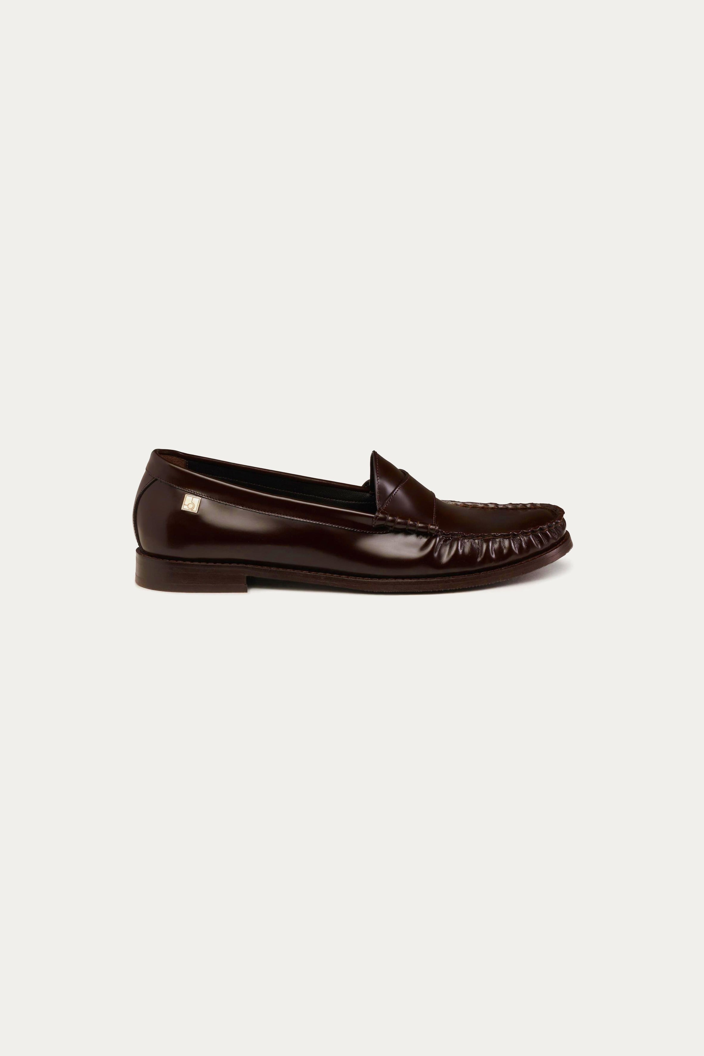 Kahverengi Klasik Deri Loafer
