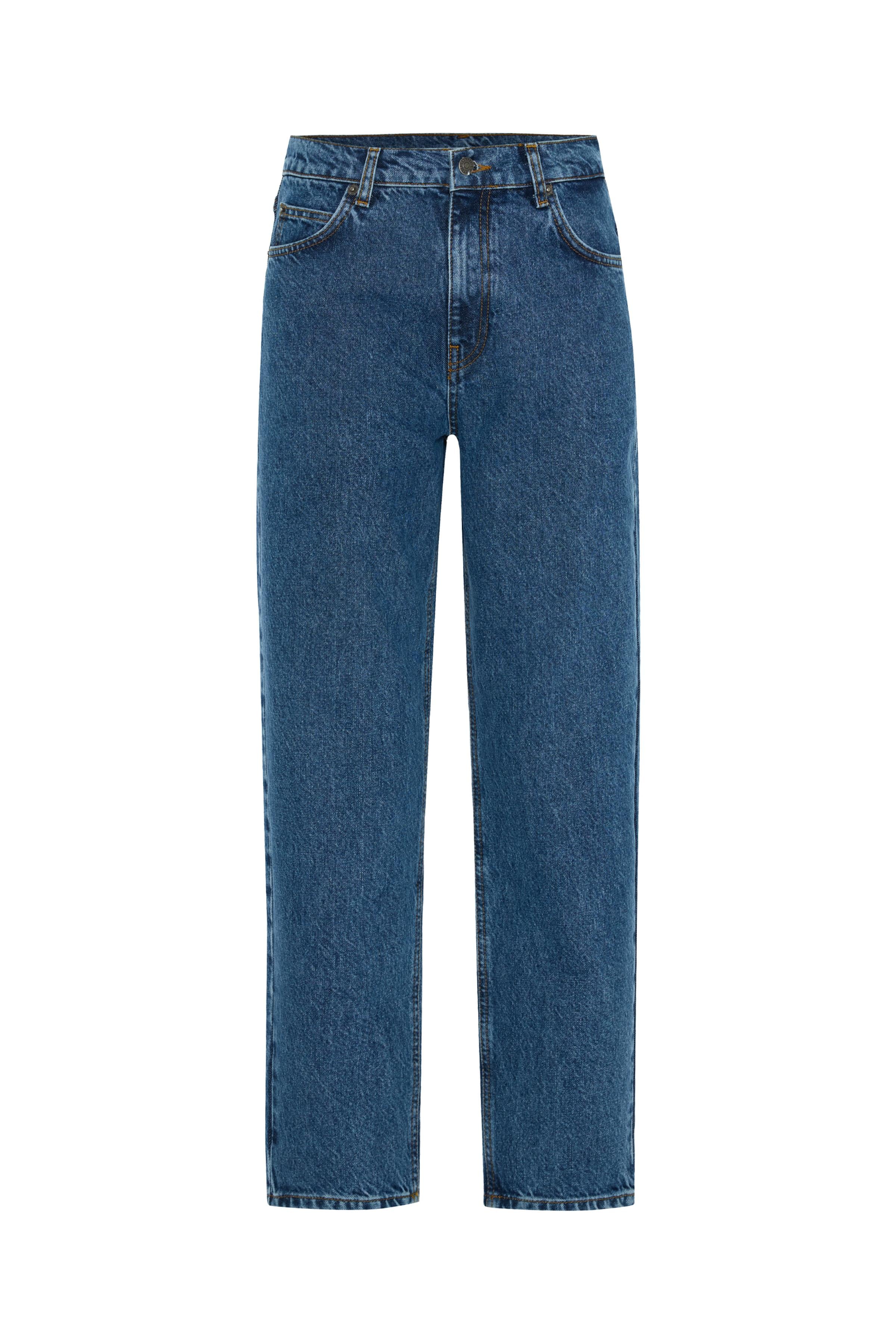 Koyu Mavi Vintage High Waist Jean