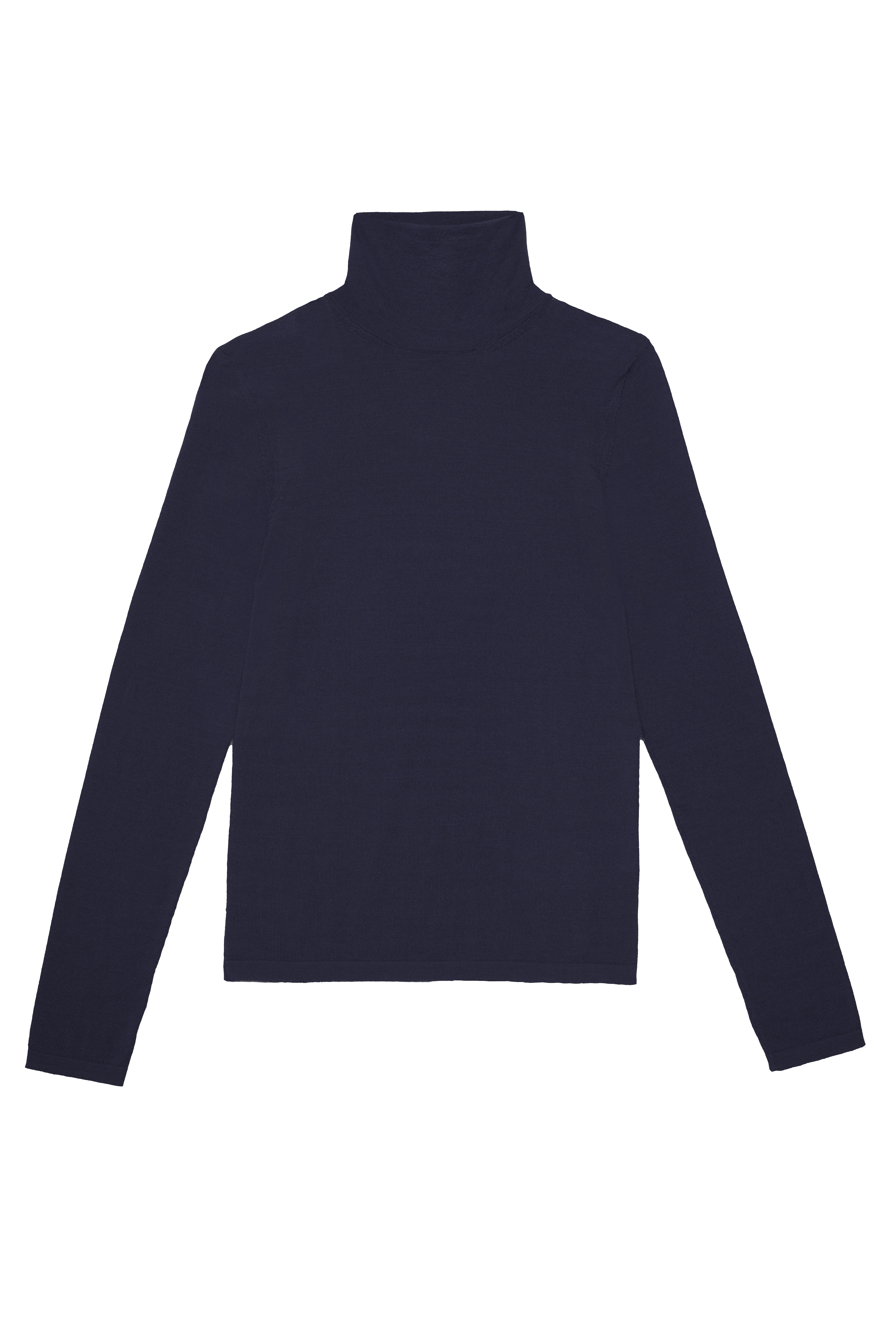 Lacivert %100 Yün İnce Balıkçı Kazak - Exclusive Collection