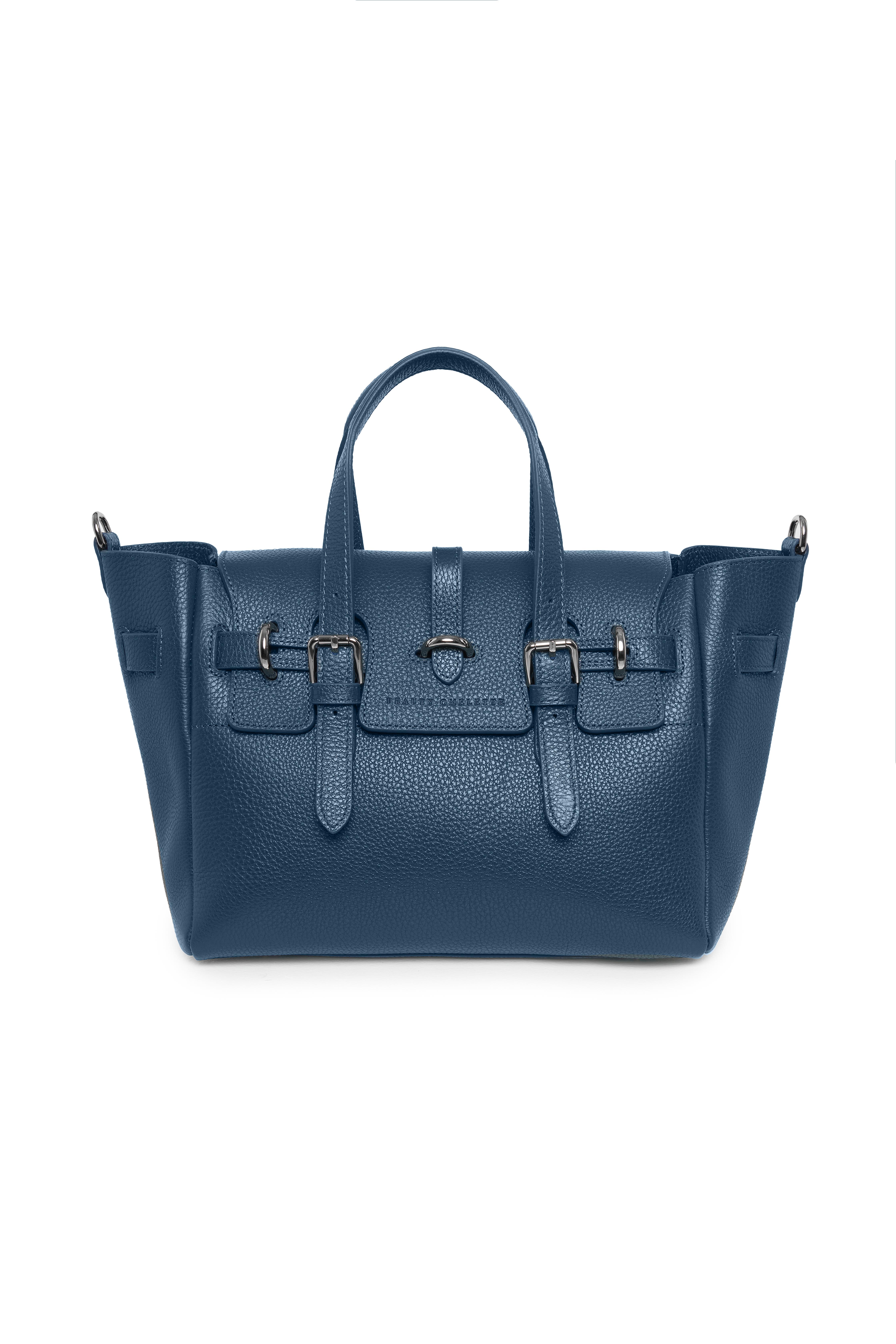 Lacivert Gabrielle Floater Medium Bag Silver