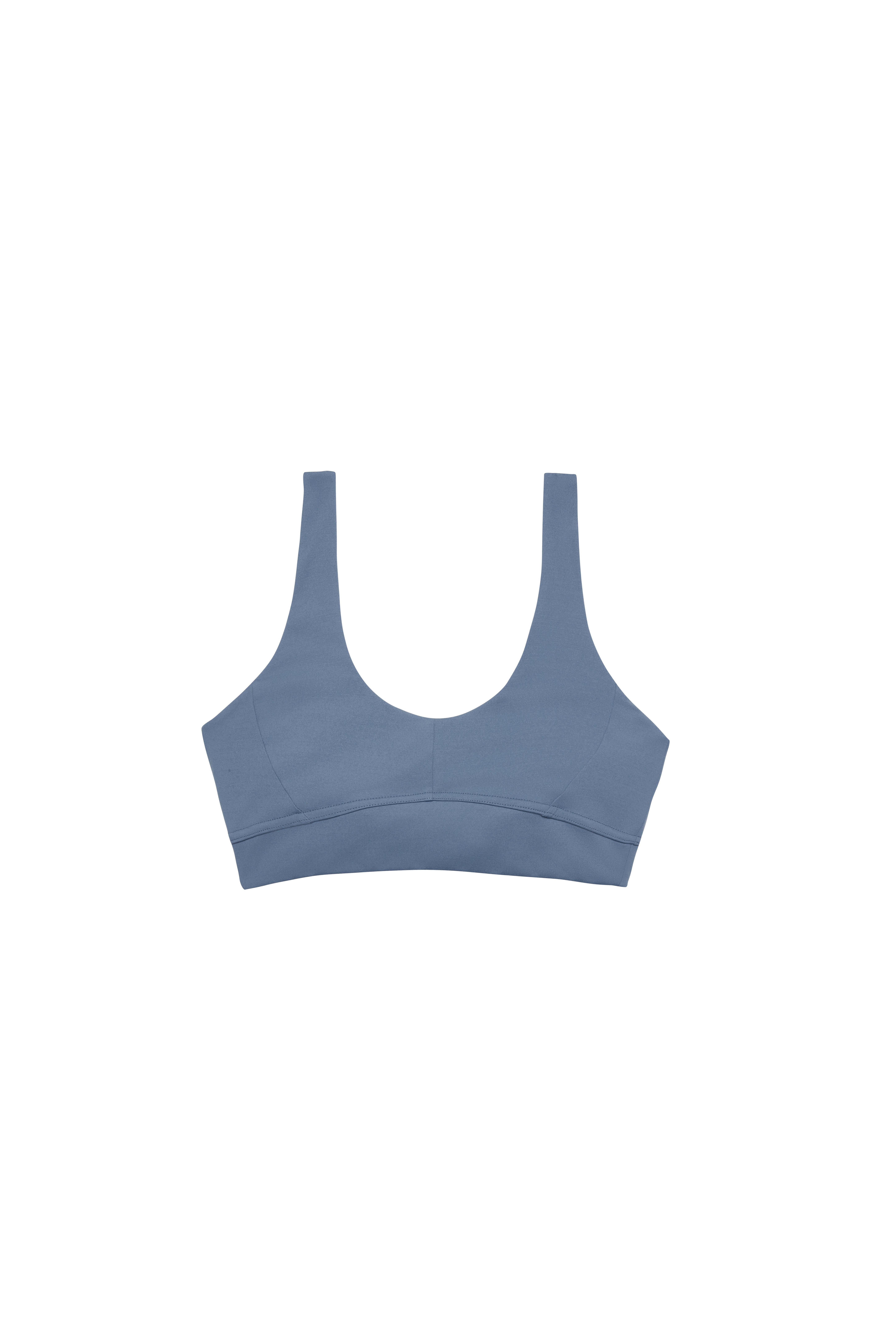 Mavi Comfort Dikiş Detaylı Spor Bra