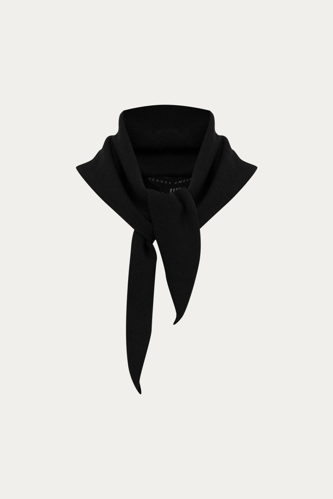 Siyah %100 Kaşmir Bandana Fular