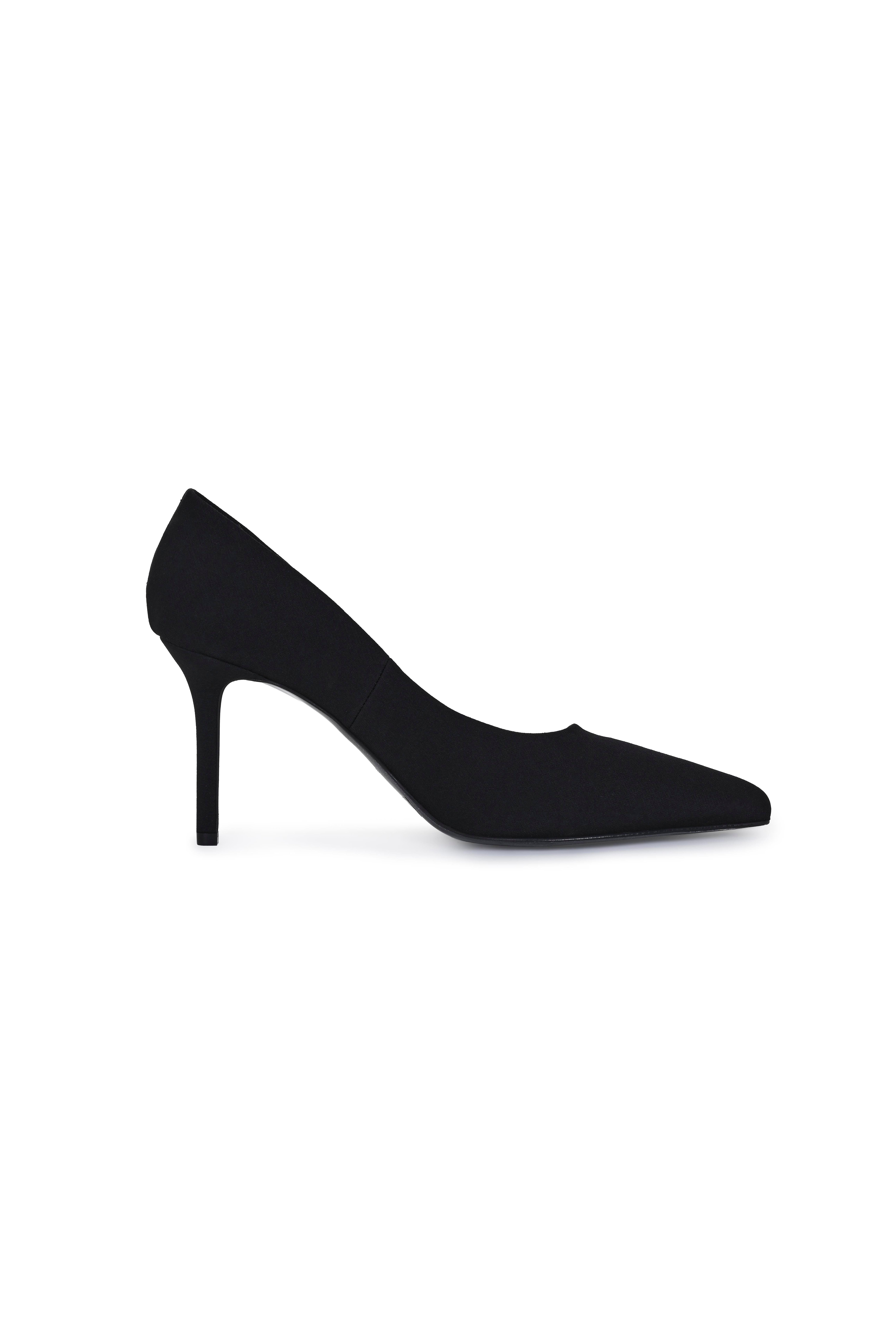 Siyah Carrie Kısa Topuklu Scuba Stiletto