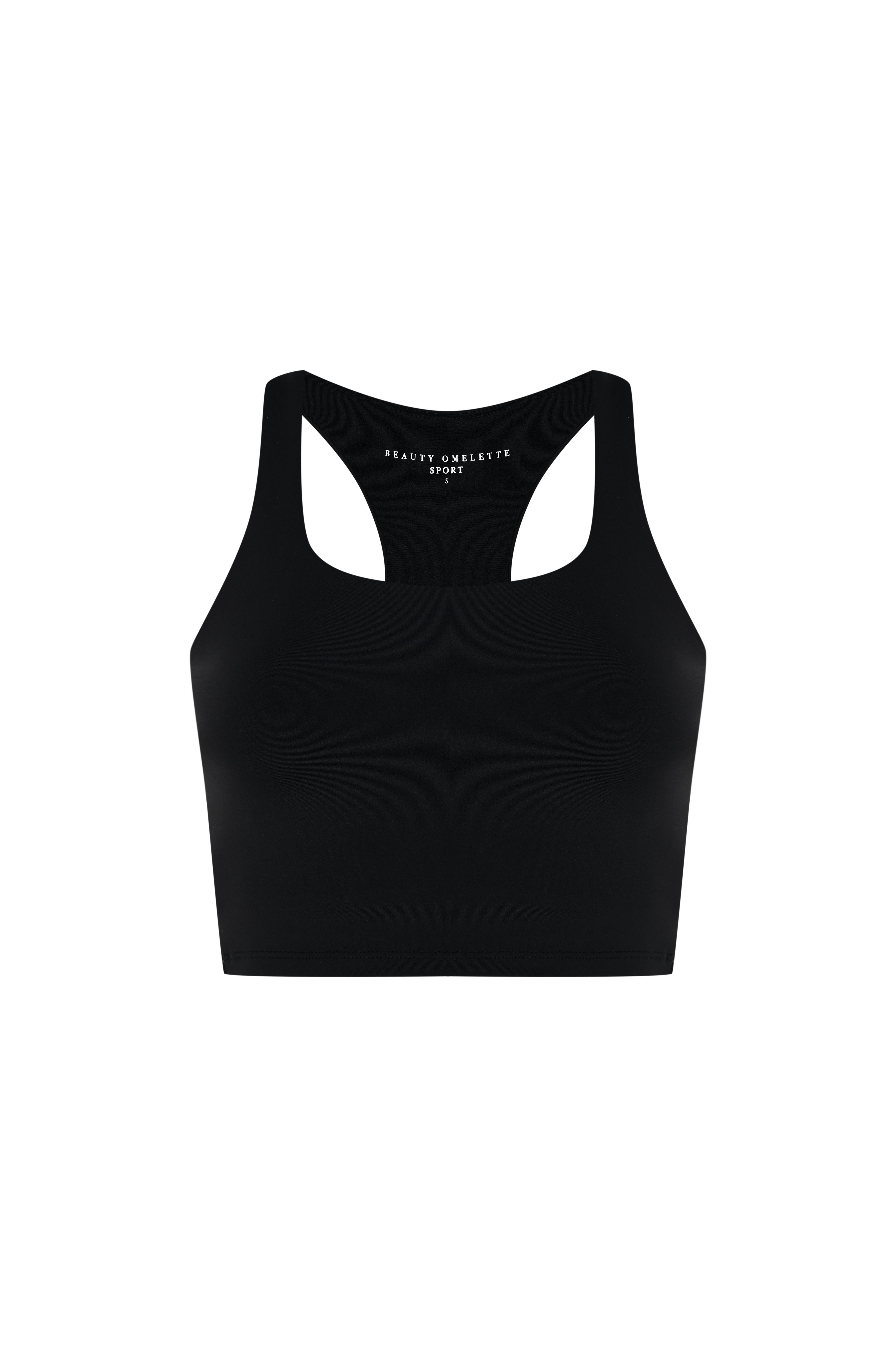 Siyah Comfort Halter Spor Bra