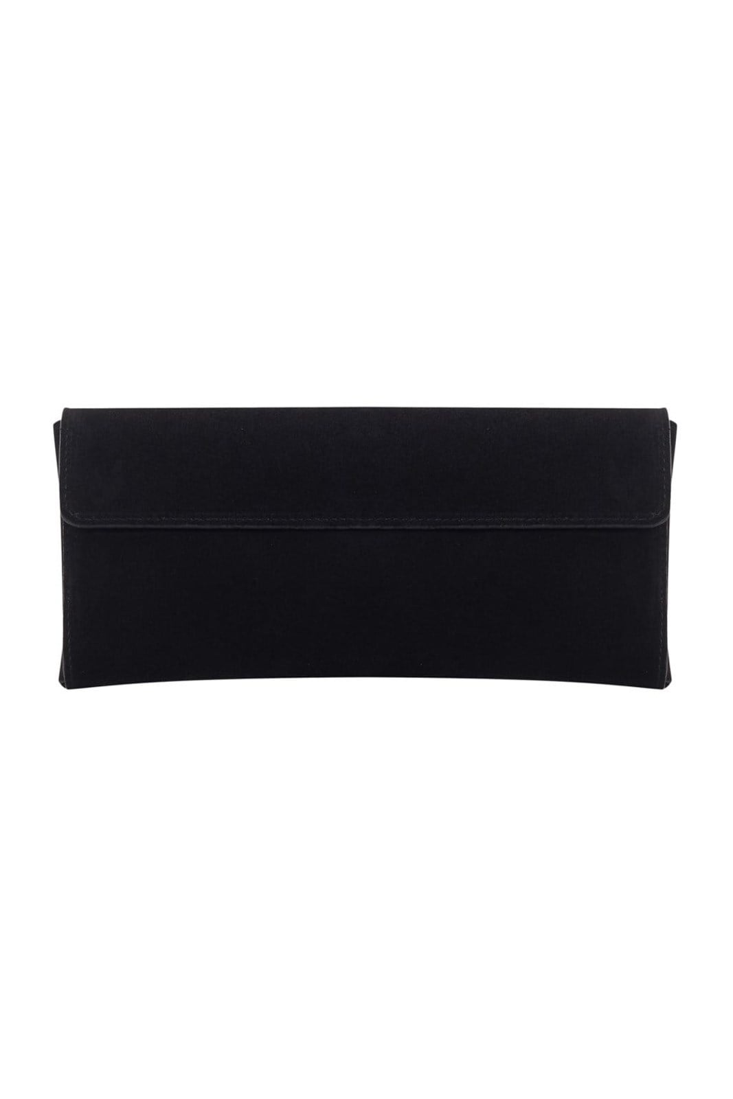 Siyah Kate Süet Clutch