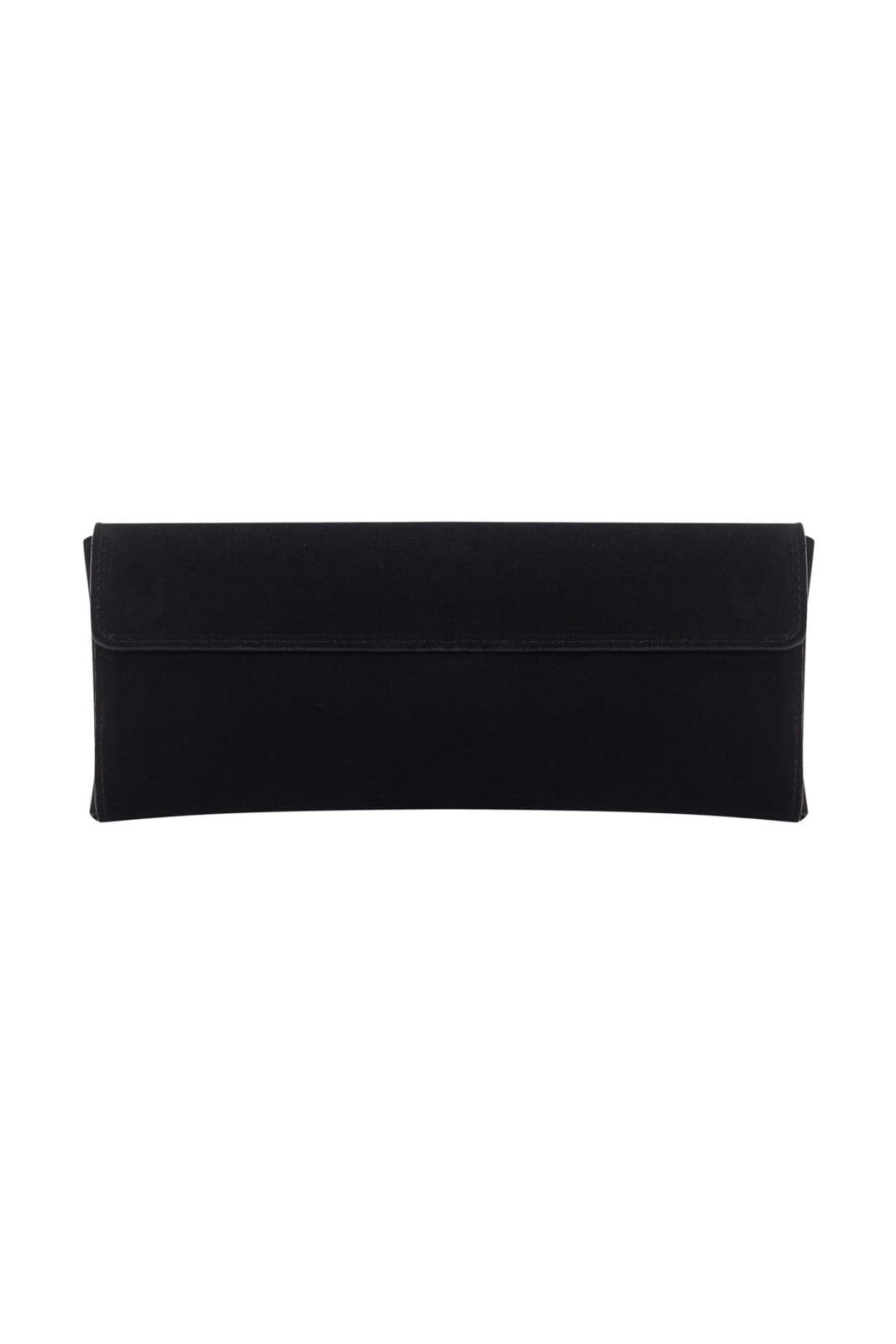 Siyah Kate Süet Clutch
