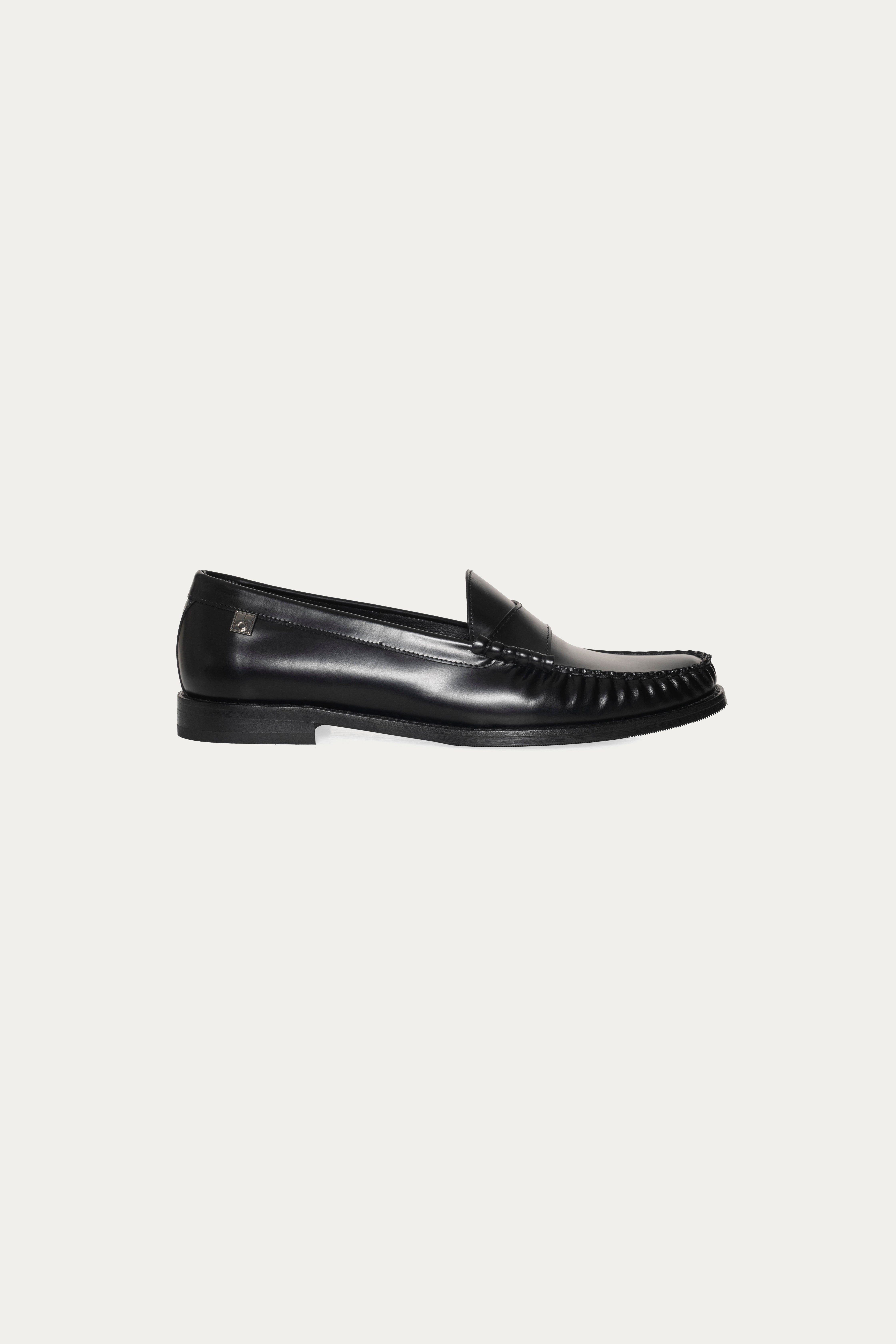 Siyah Klasik Deri Loafer