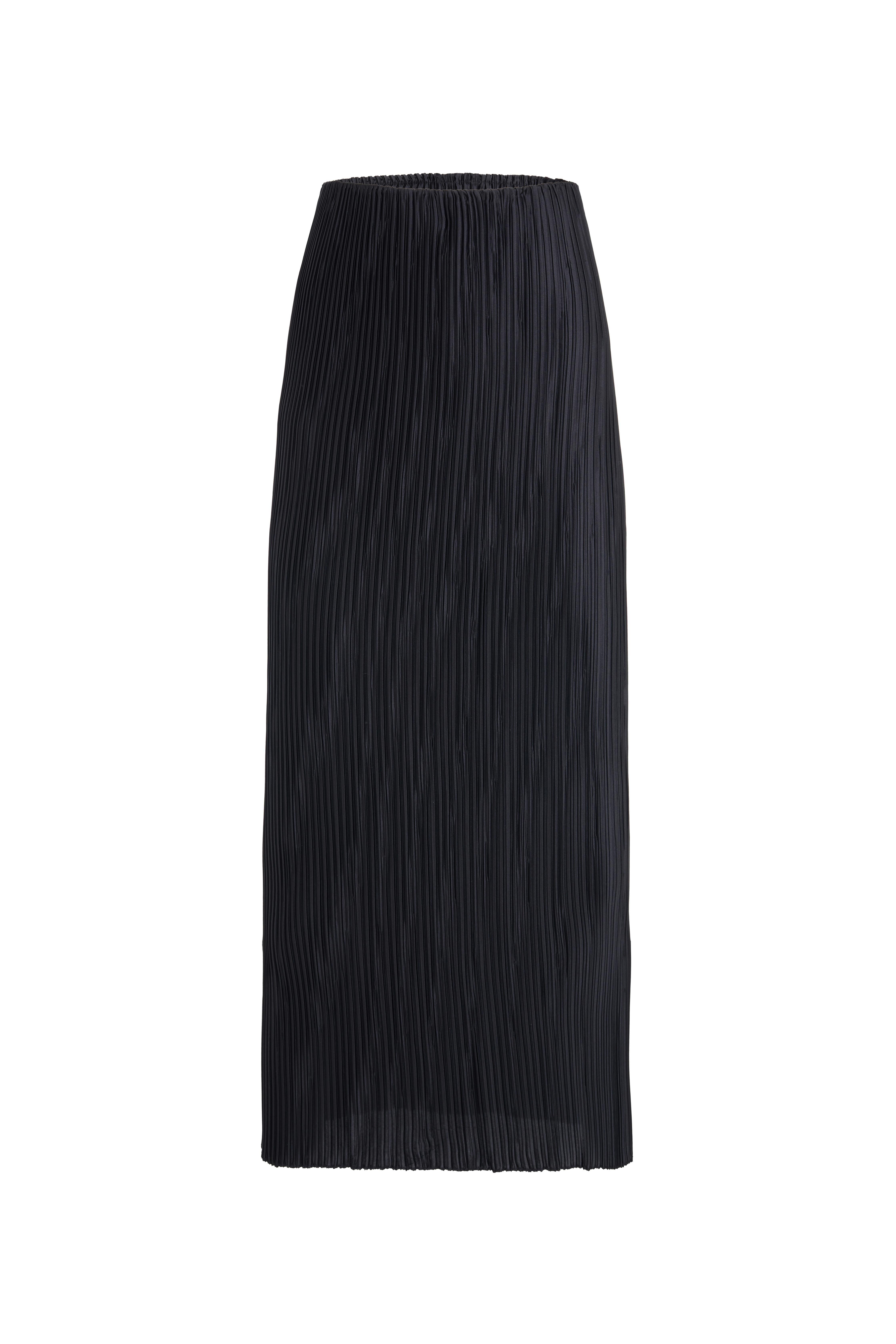 Siyah Pilise Maxi Kalem Etek - Exclusive Collection