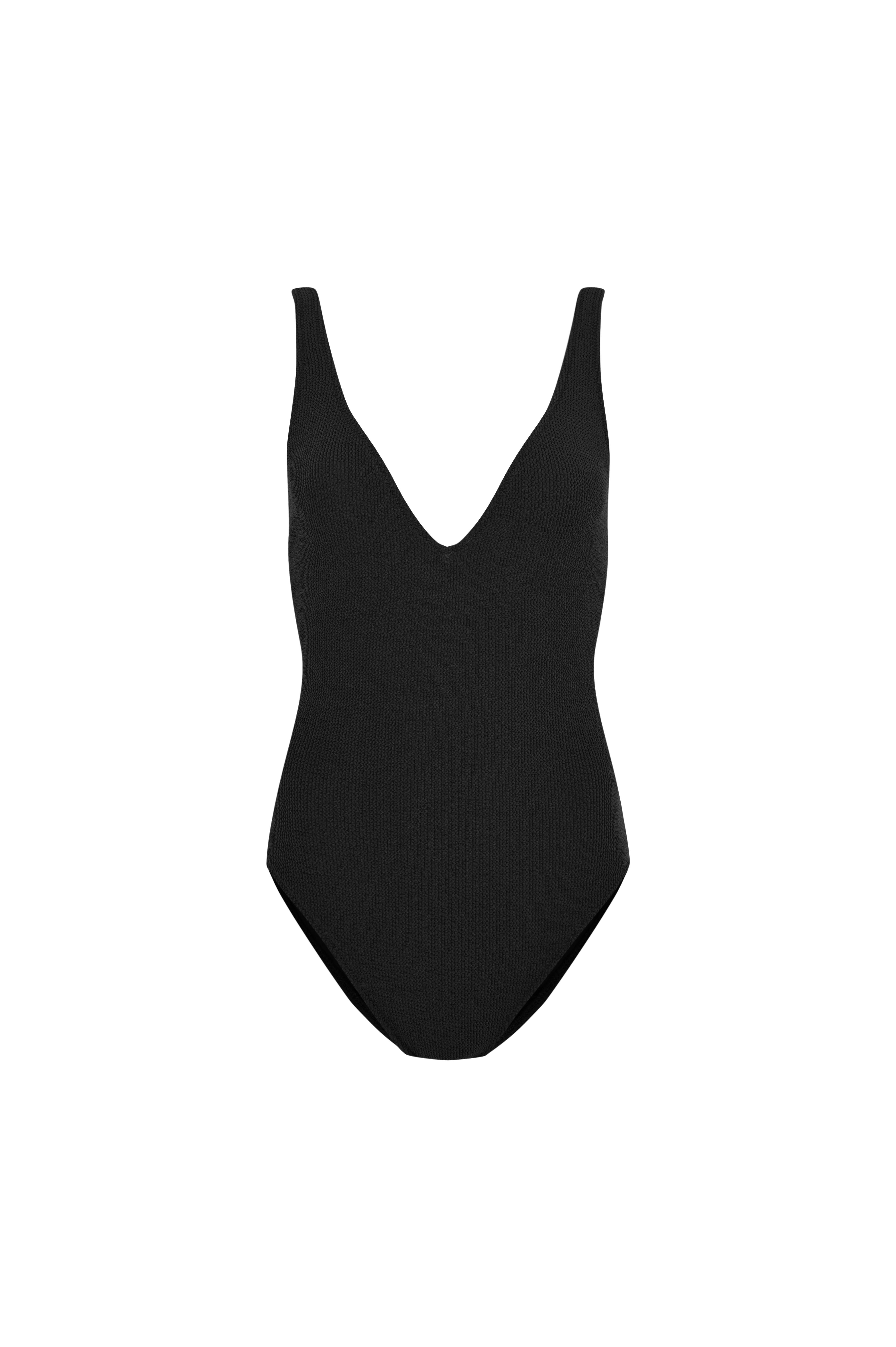 Siyah Ribana V Dekolteli Mayo