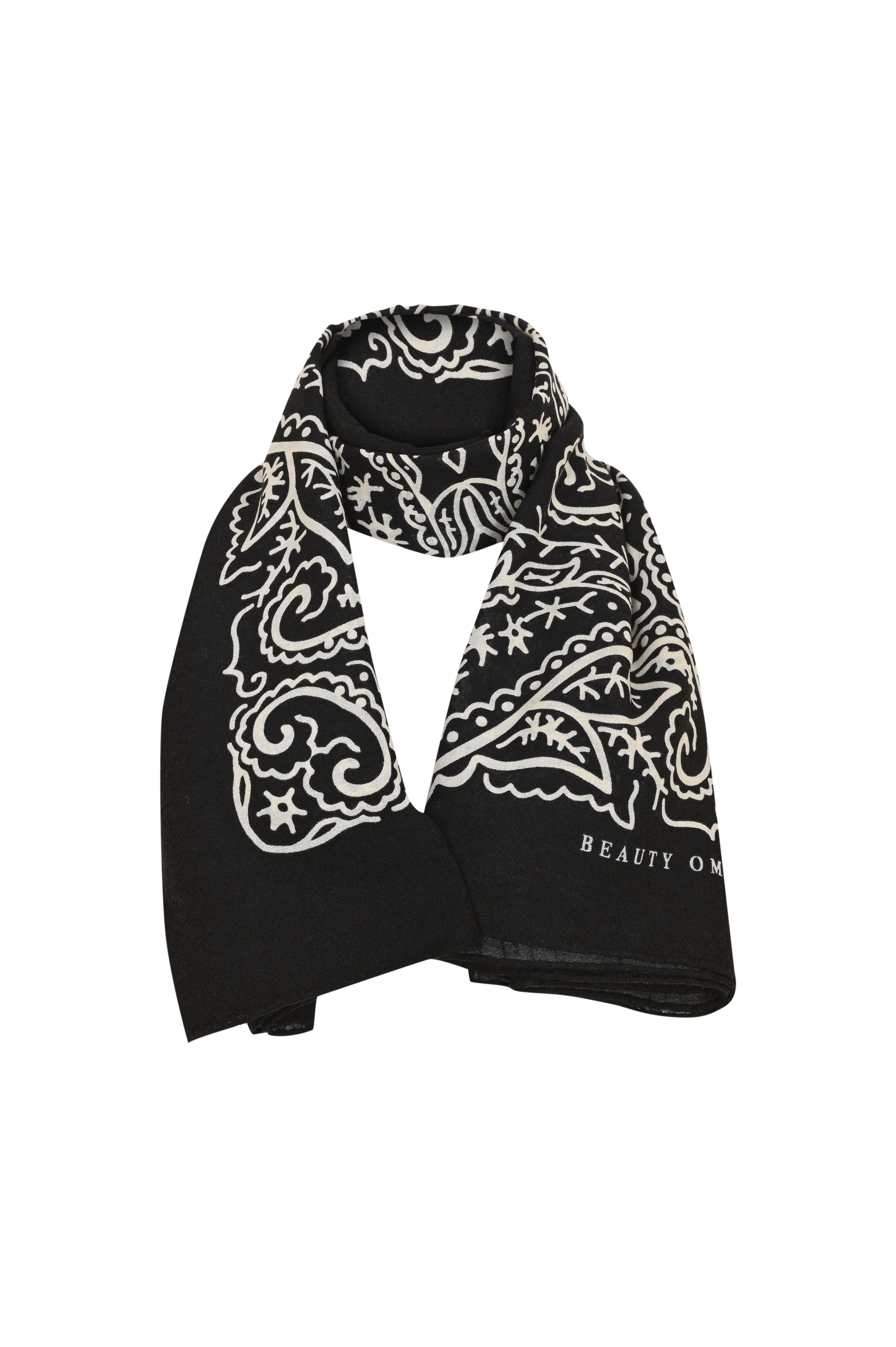 Siyah Şal Desen 140 x 140 Yün Şal