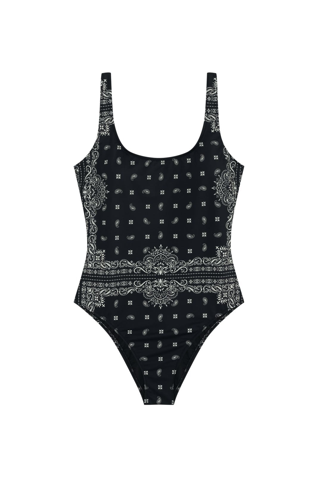 Siyah Şal Desen Klasik Mayo