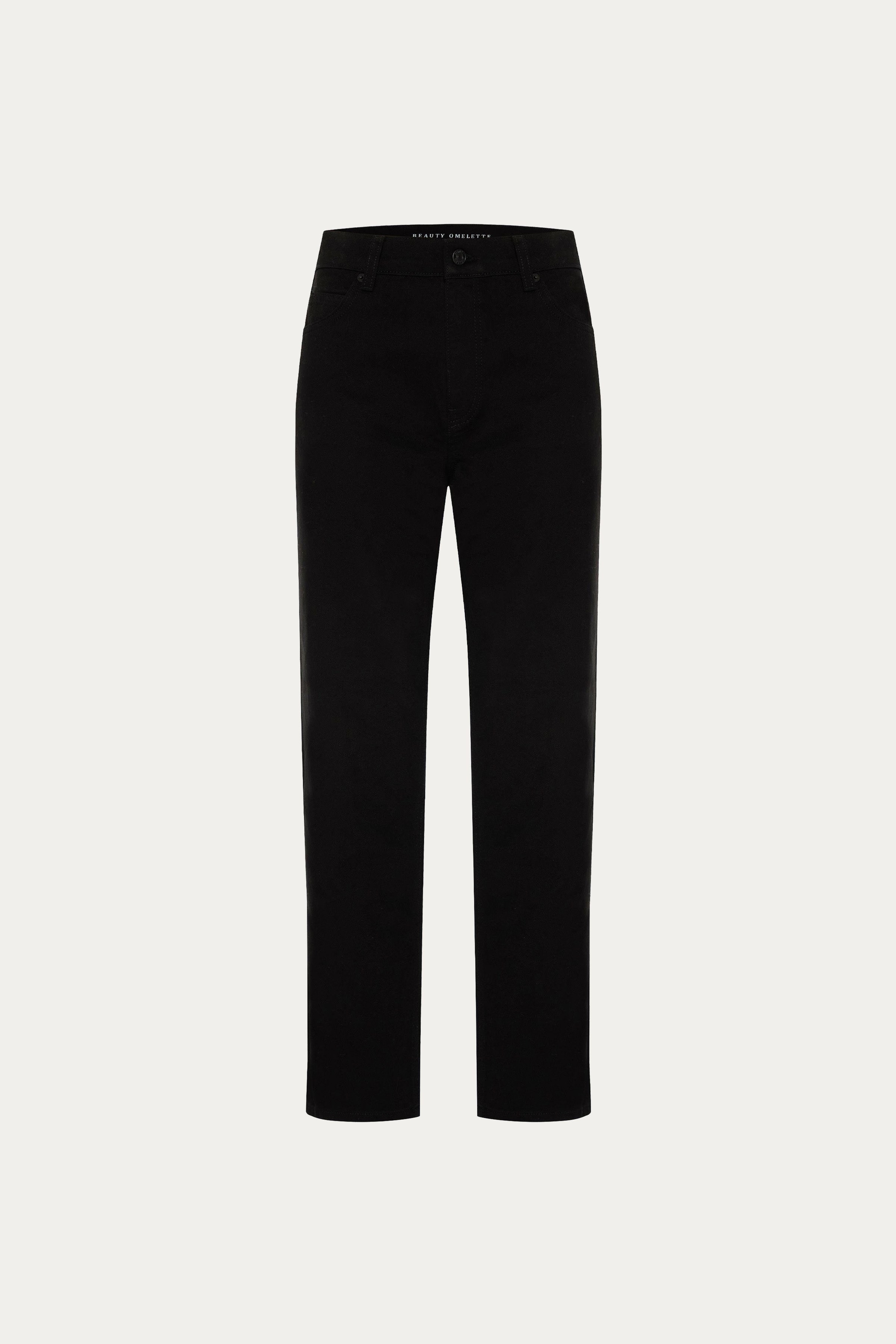 Siyah Vintage High Waist Jean