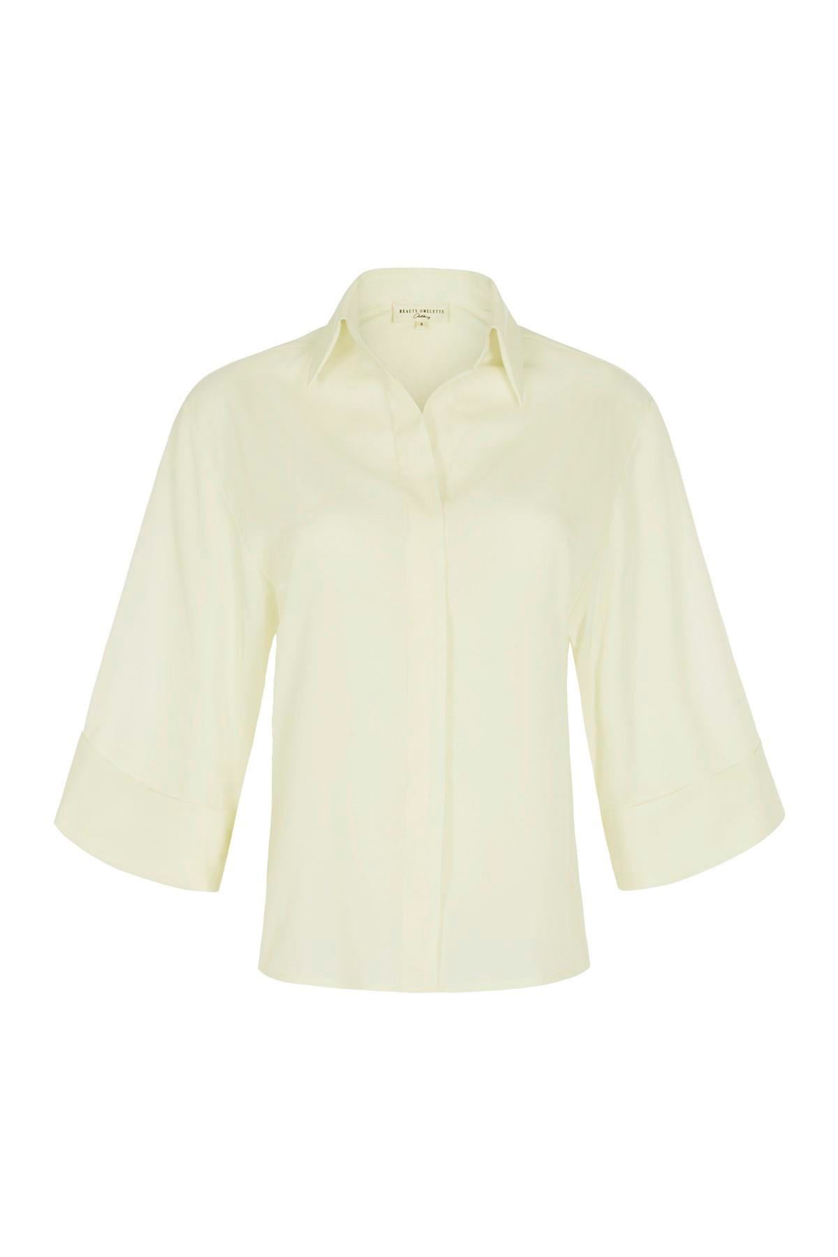 Tereyağ Dökümlü Krep Gömlek