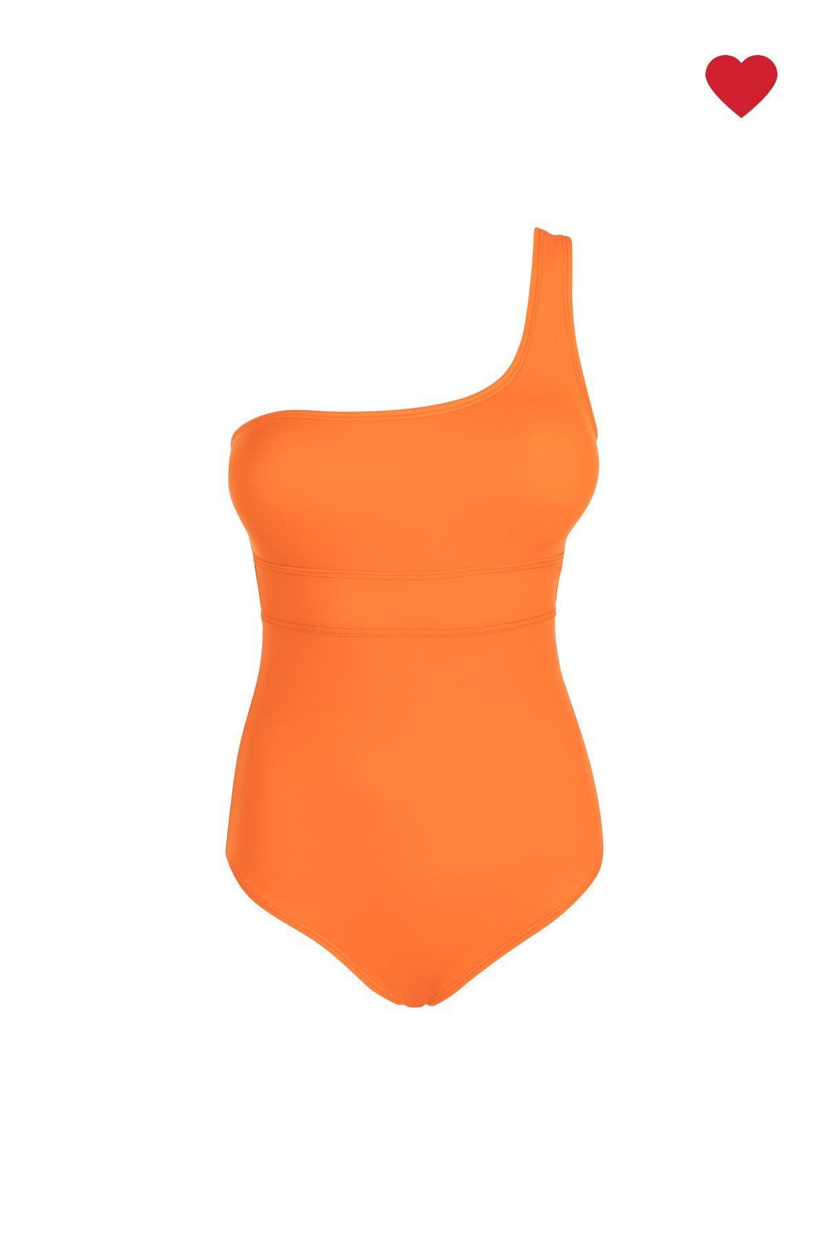 Turuncu Asimetrik Yaka Mayo